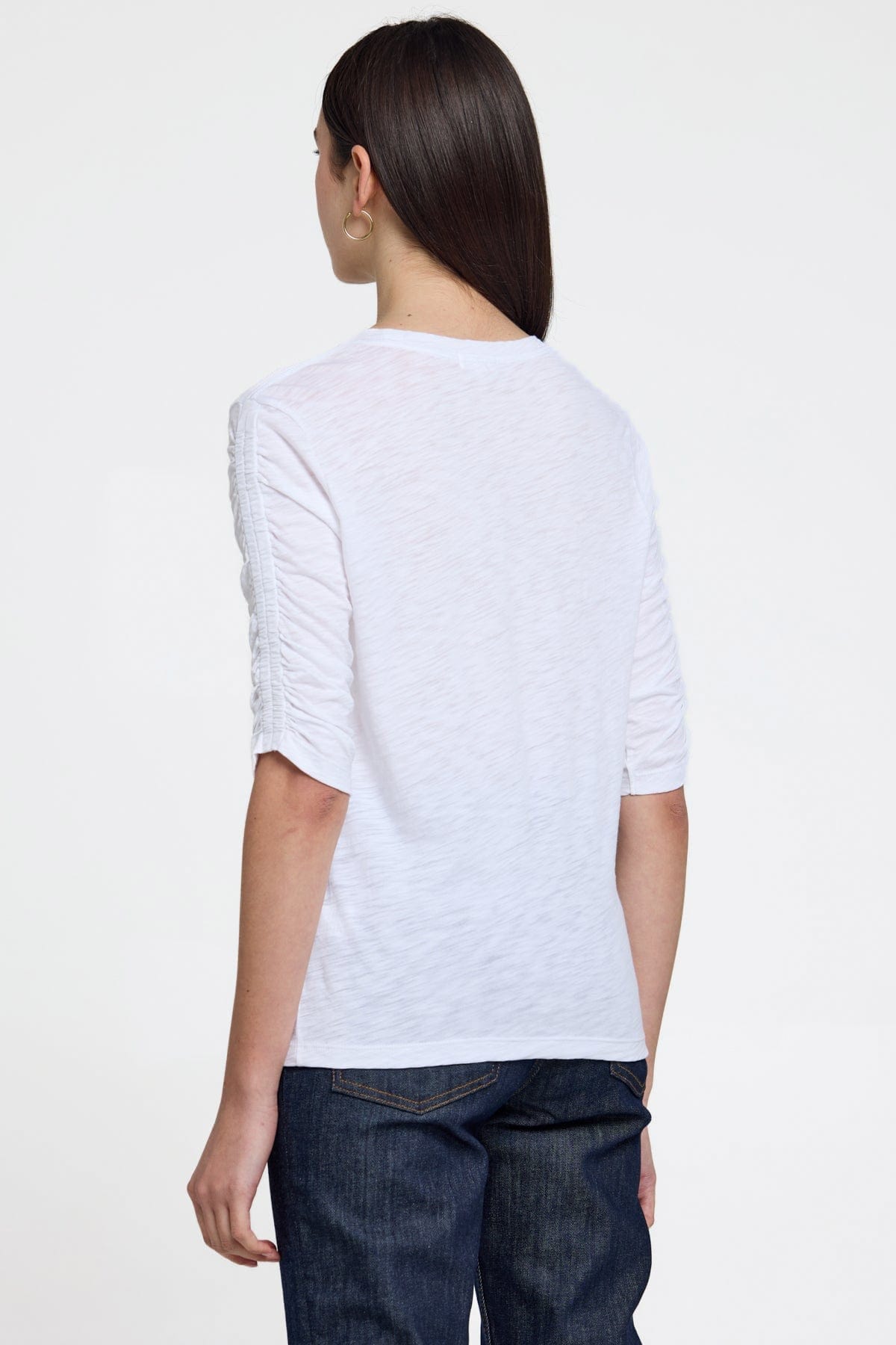 Ruched Half Sleeve Tee - Goldie LeWinter