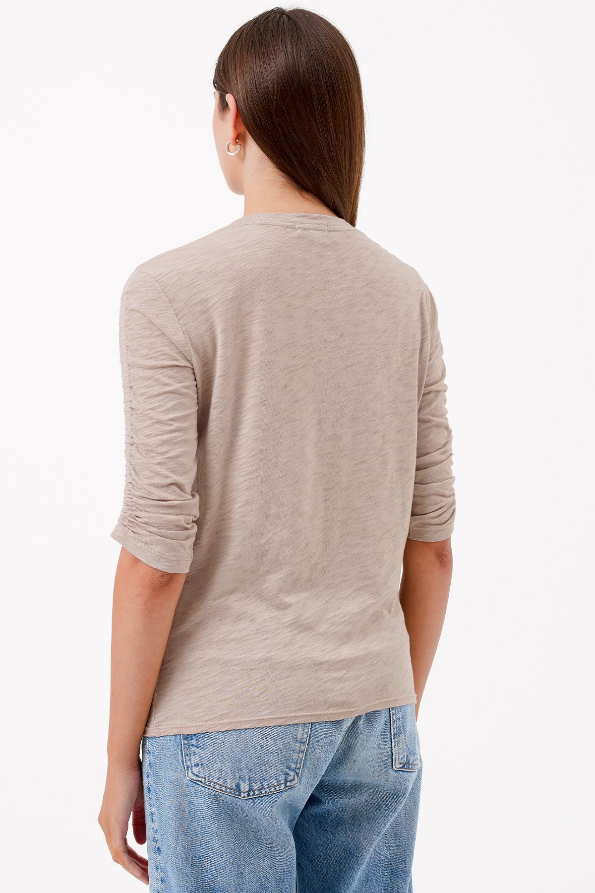 Ruched Half Sleeve Tee - Goldie LeWinter #color_string