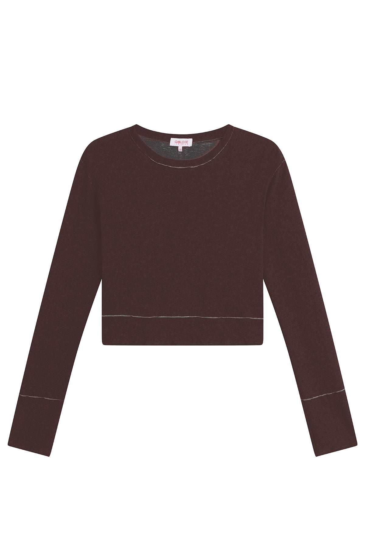 Serena Crop Pullover - Goldie LeWinter #color_coffee - limited edition