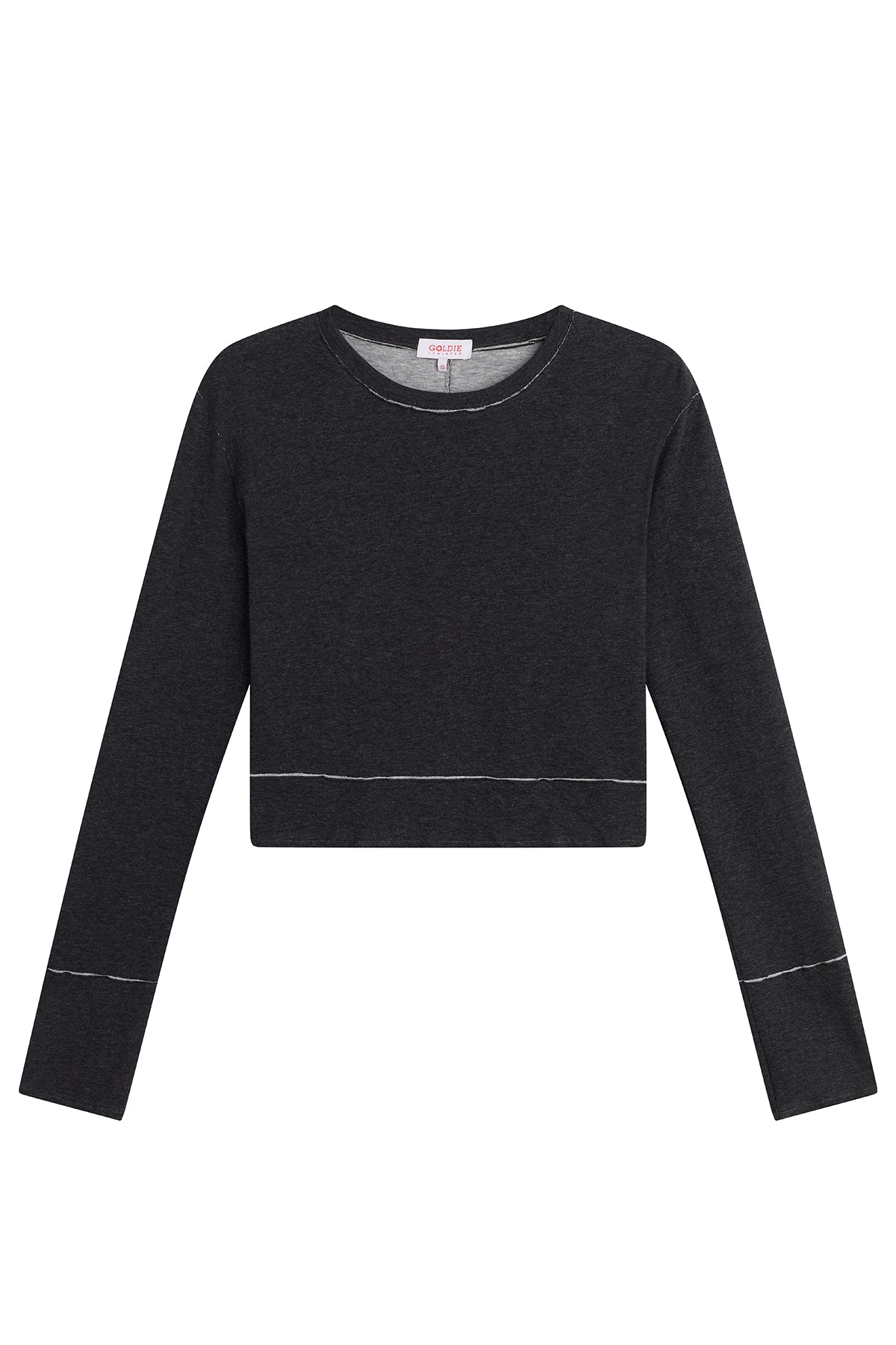 Serena Crop Pullover - Goldie LeWinter #color_charcoal