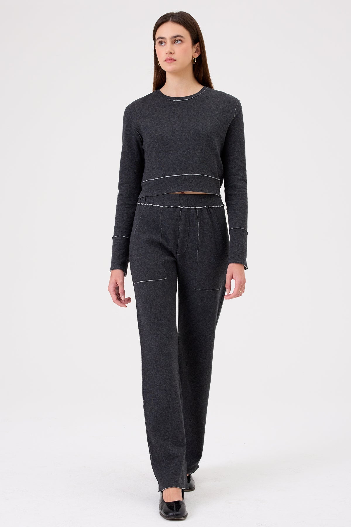 Serena Studio Pant - Goldie LeWinter #color_charcoal