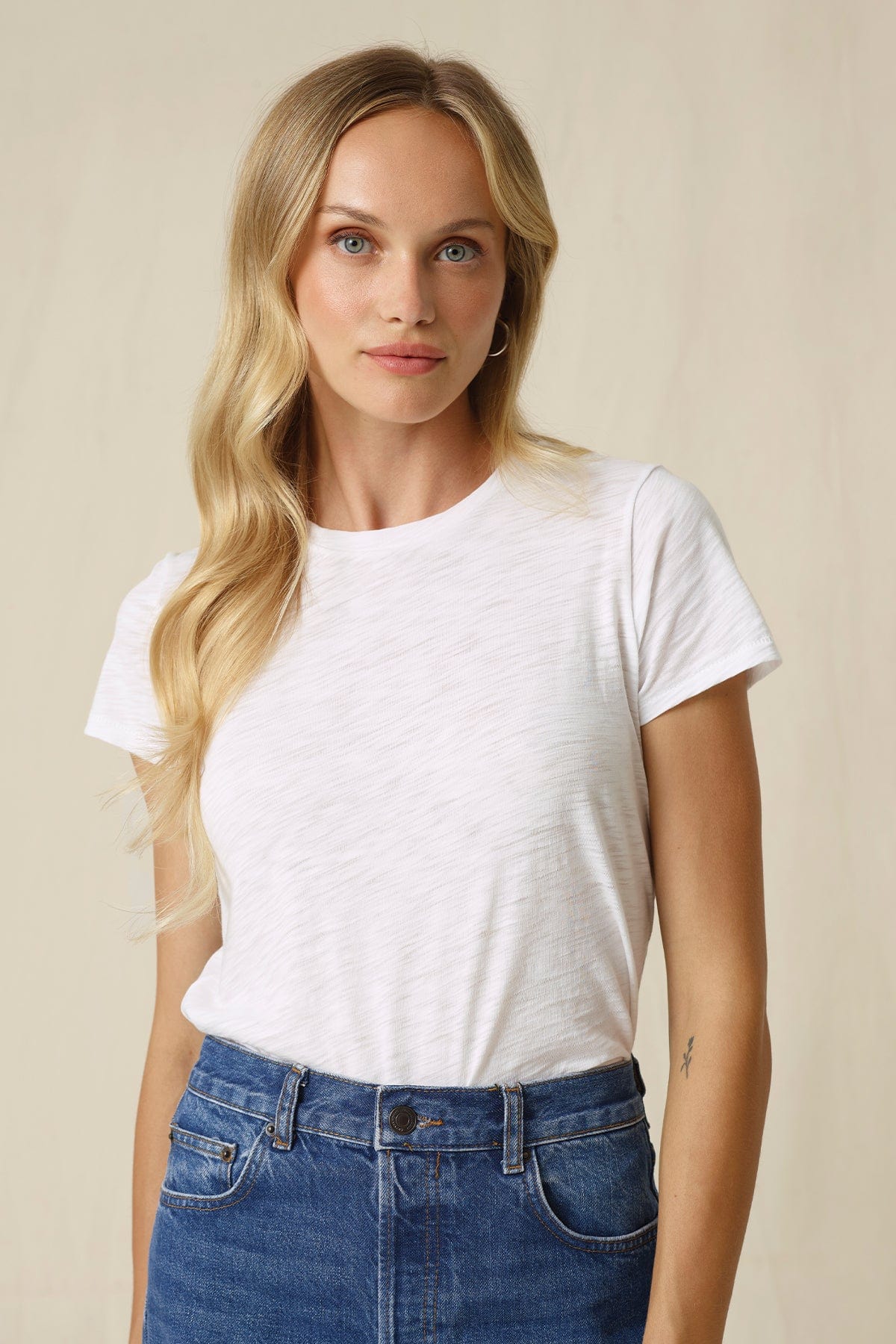 Signature Slub Boy Tee - Goldie LeWinter #color_white