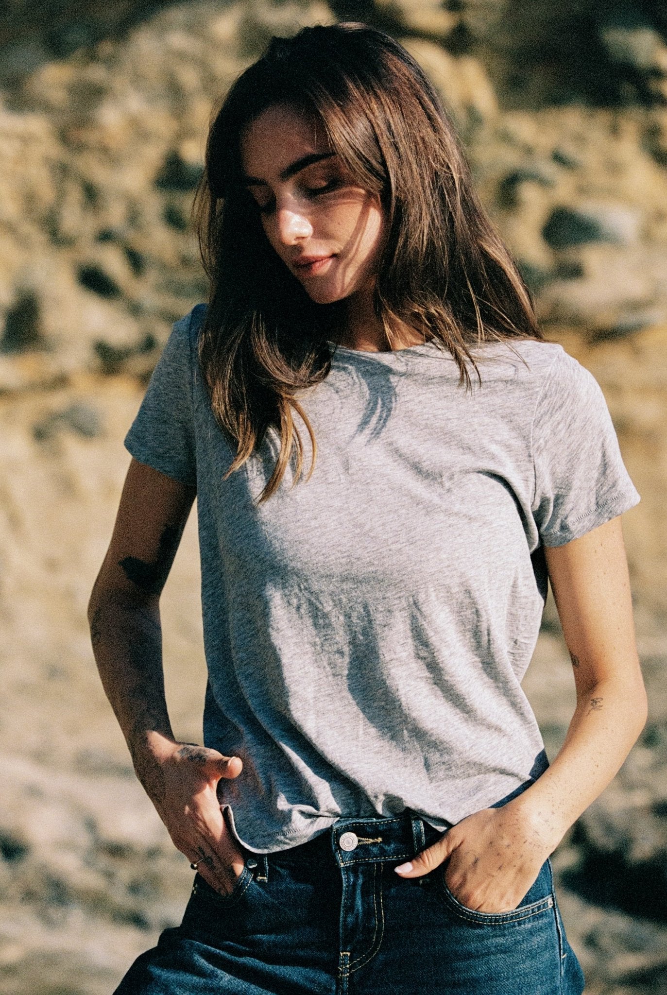 Signature Slub Boy Tee - Goldie LeWinter #color_gray heather