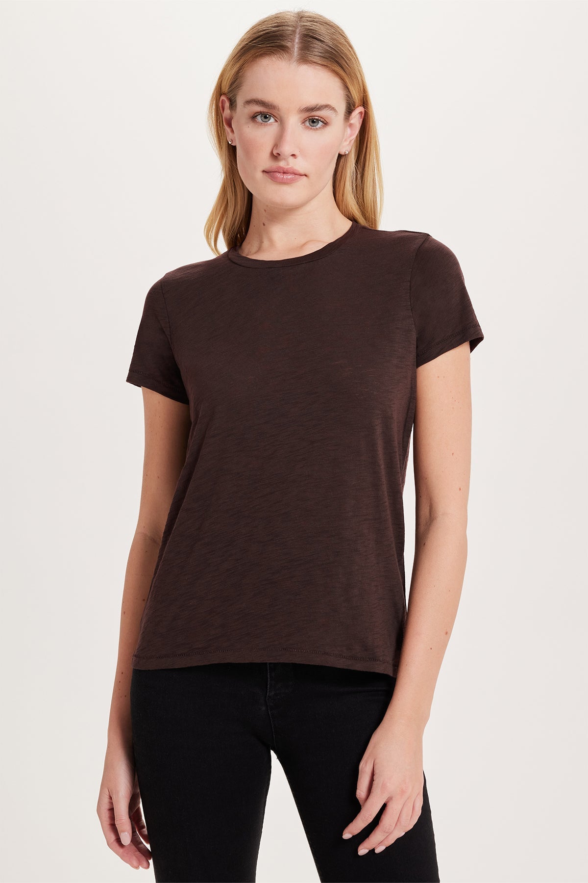 Signature Slub Boy Tee - Goldie LeWinter #color_coffee - limited edition