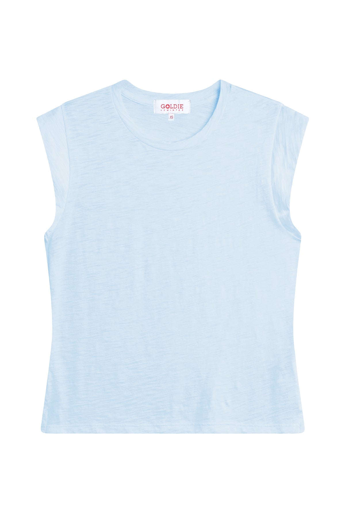 Signature Slub Cap Sleeve Tee - Goldie LeWinter #color_bluebell - limited edition