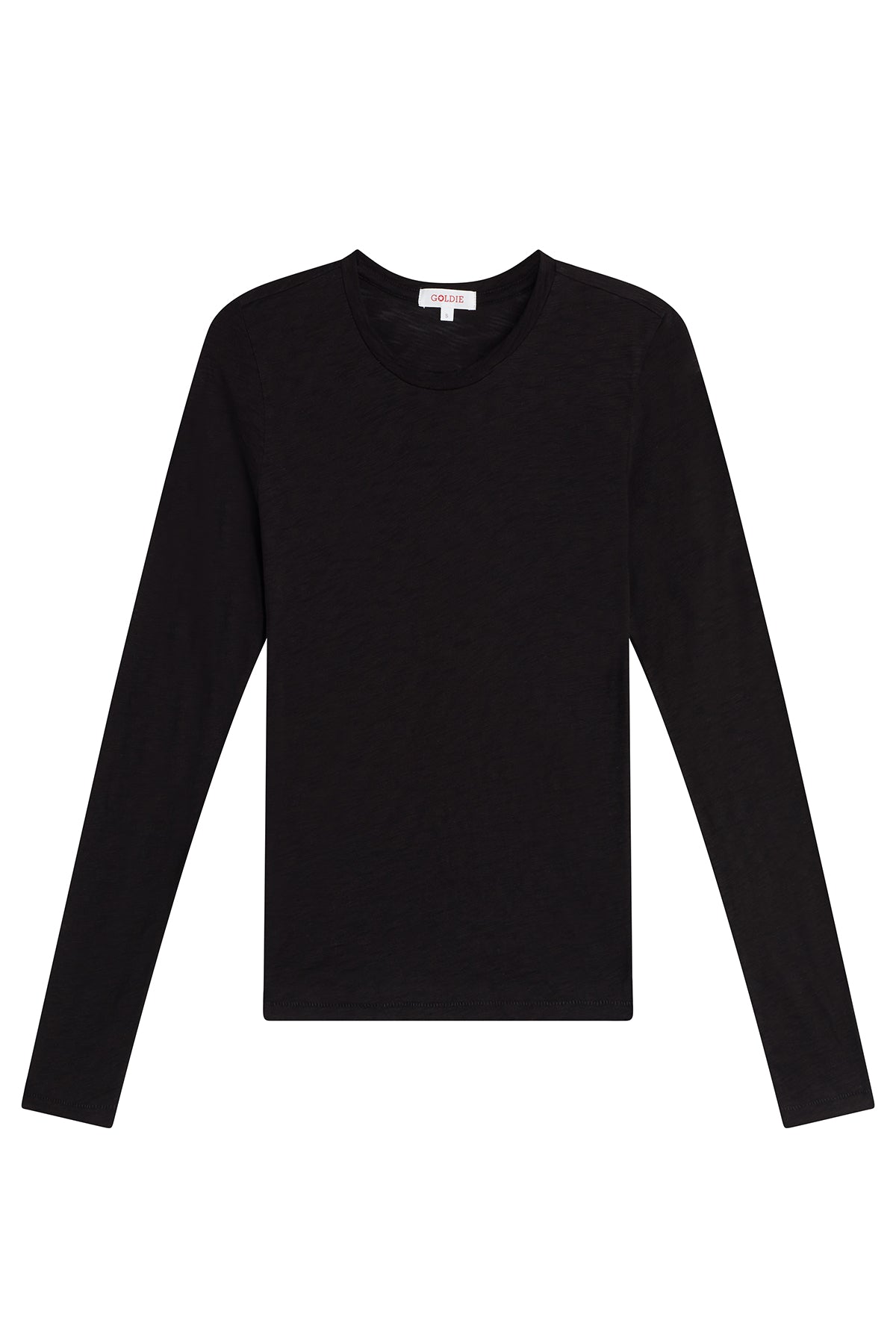 Signature Slub Long Sleeve Boy Tee - Goldie LeWinter #color_black