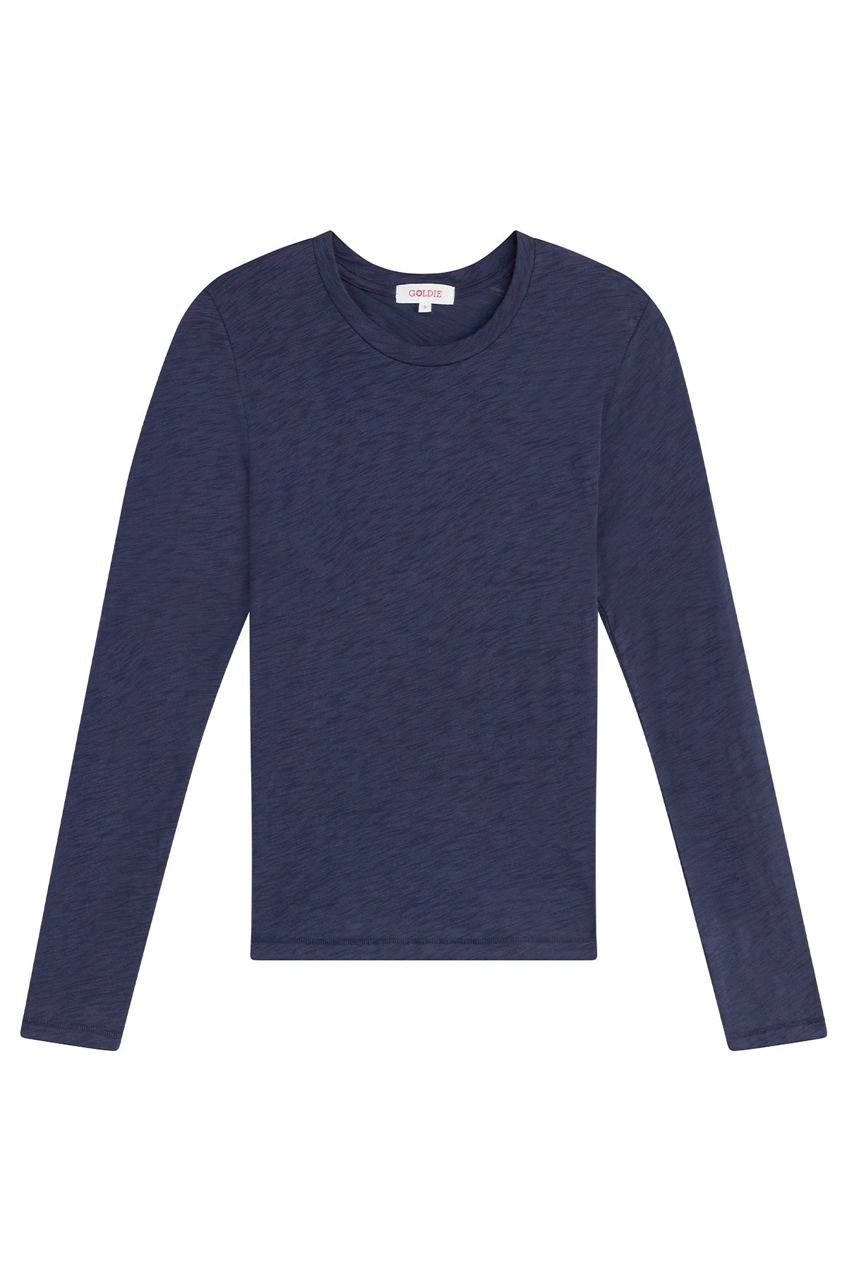 Signature Slub Long Sleeve Boy Tee - Goldie LeWinter #color_navy