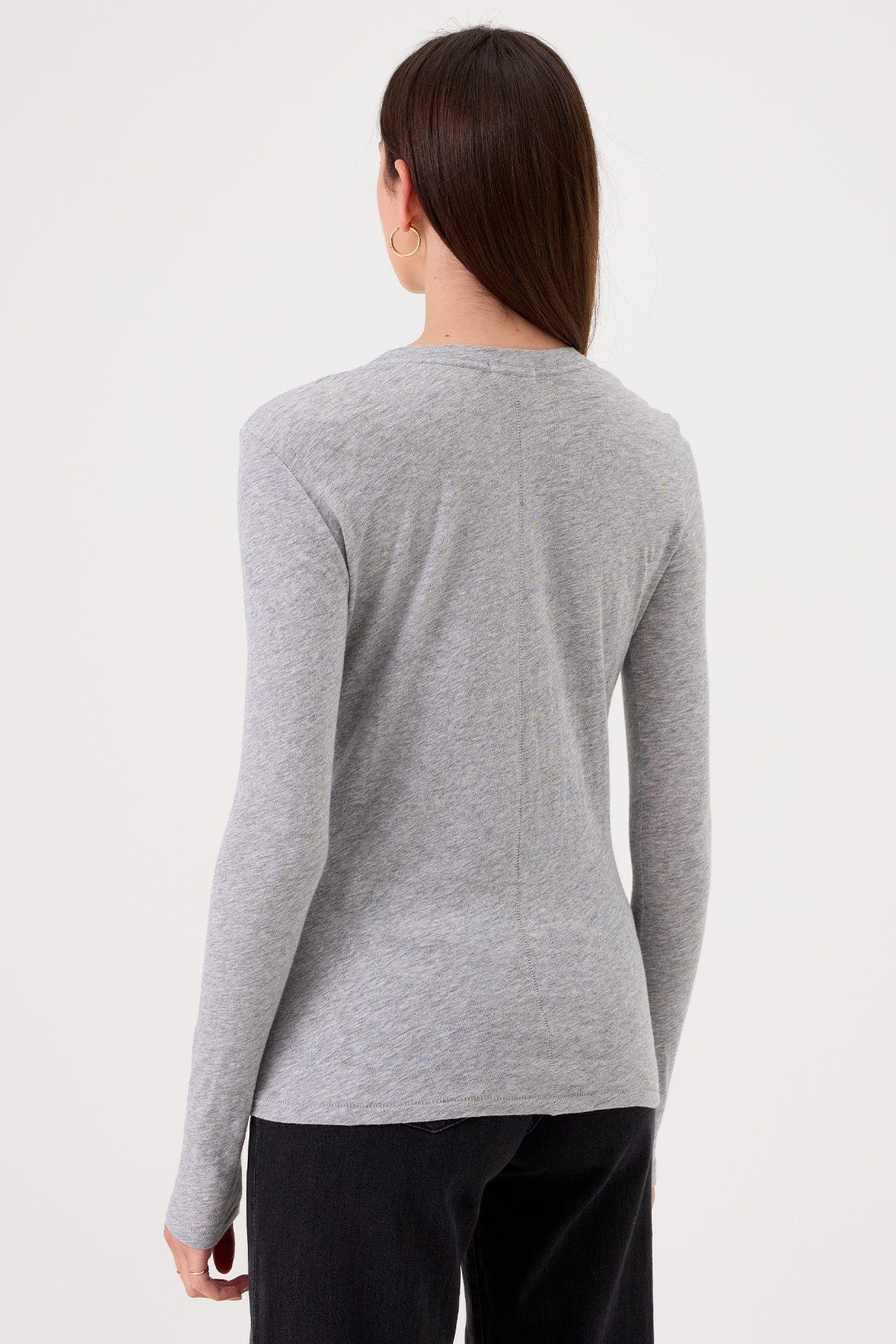 Signature Slub Long Sleeve Tee - Goldie LeWinter #color_gray heather