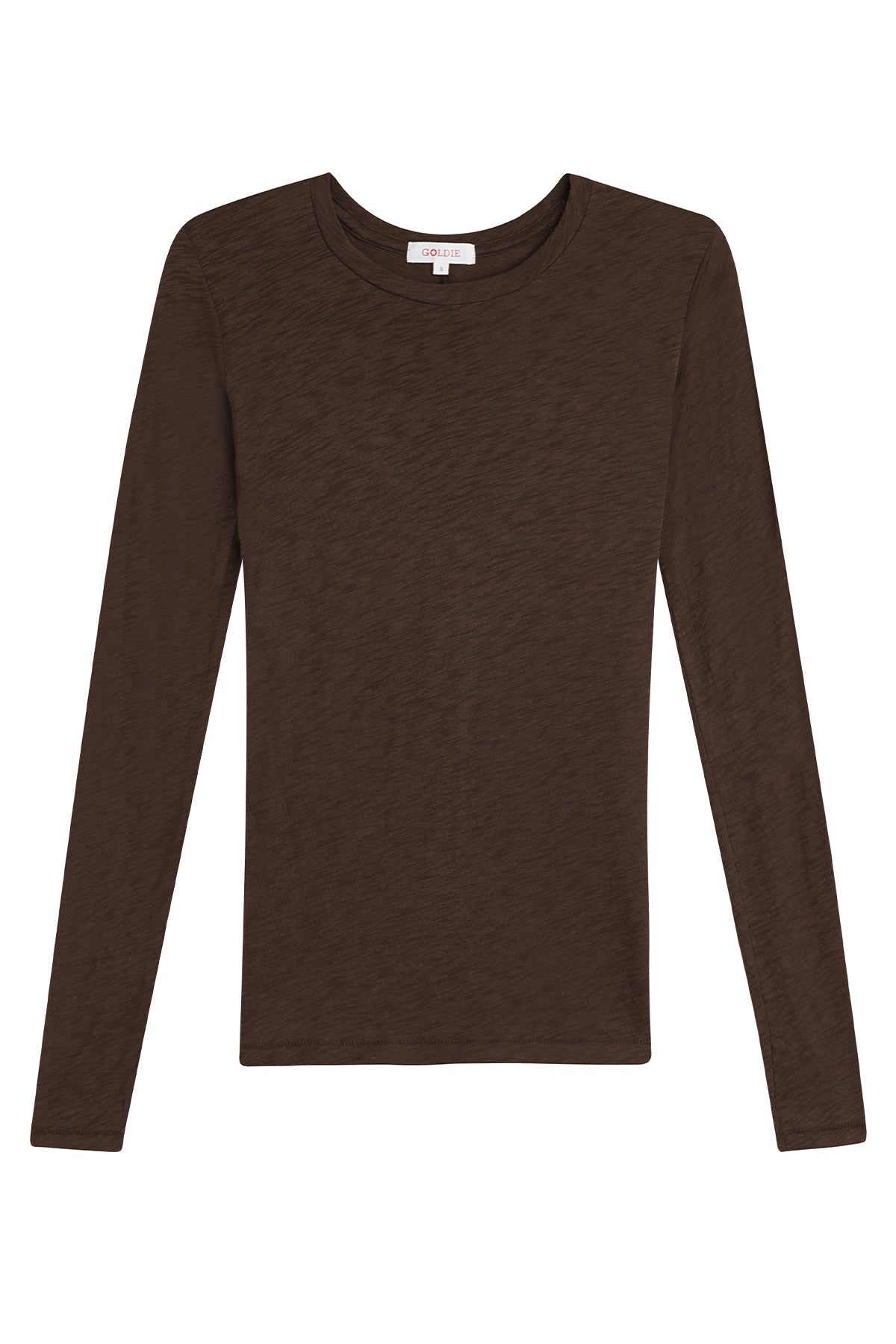 Signature Slub Long Sleeve Tee - Goldie LeWinter #color_coffee - limited edition