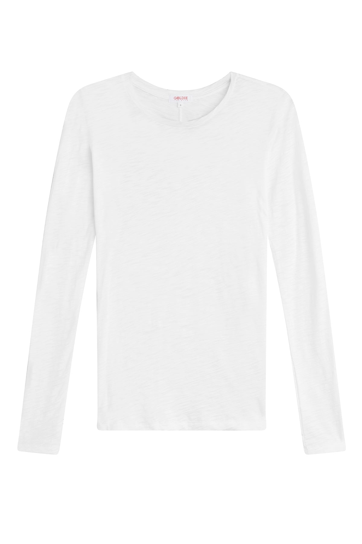 Signature Slub Long Sleeve Tee - Goldie LeWinter #color_white