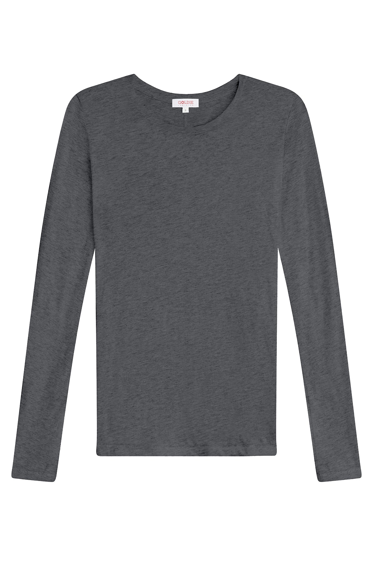 Signature Slub Long Sleeve Tee - Goldie LeWinter #color_charcoal heather