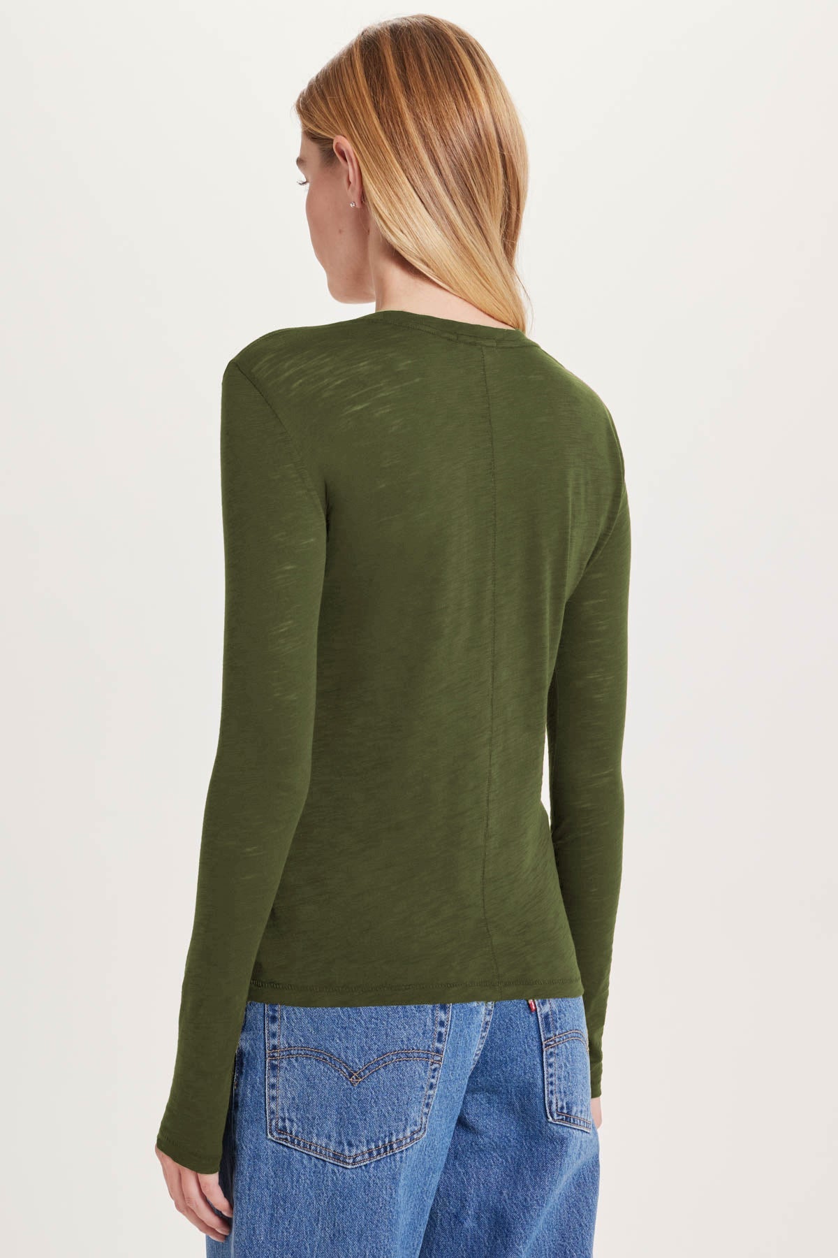 Signature Slub Long Sleeve Tee - Goldie LeWinter #color_holly