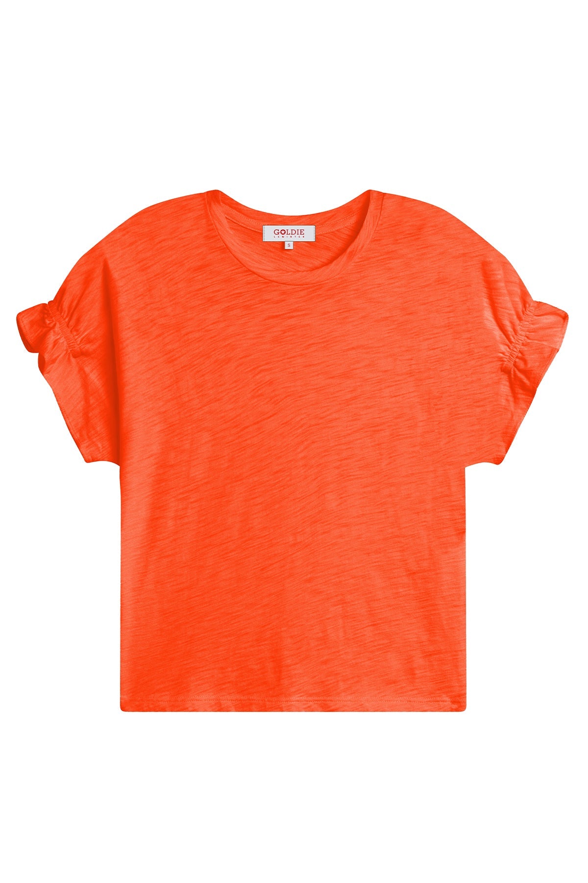 Signature Slub Puff & Ruffle Sleeve Tee - Goldie LeWinter #color_fiesta - limited edition