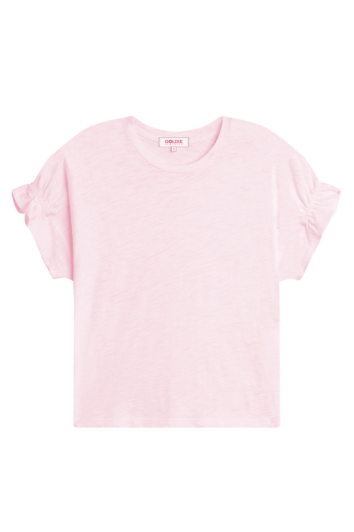 Signature Slub Puff & Ruffle Sleeve Tee - Goldie LeWinter #color_cherry blossom - limited edition