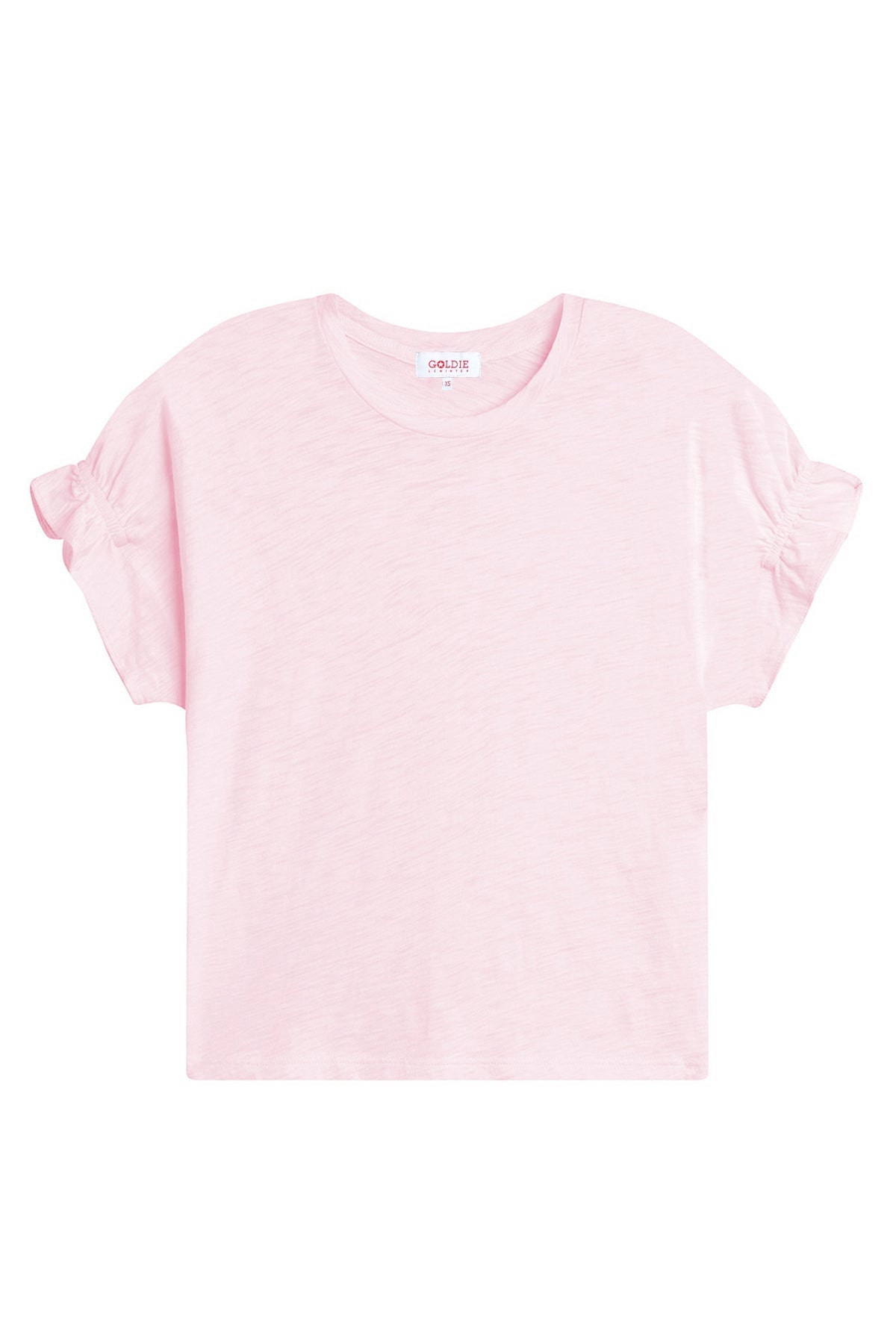 Signature Slub Puff & Ruffle Sleeve Tee - Goldie LeWinter #color_cherry blossom - limited edition