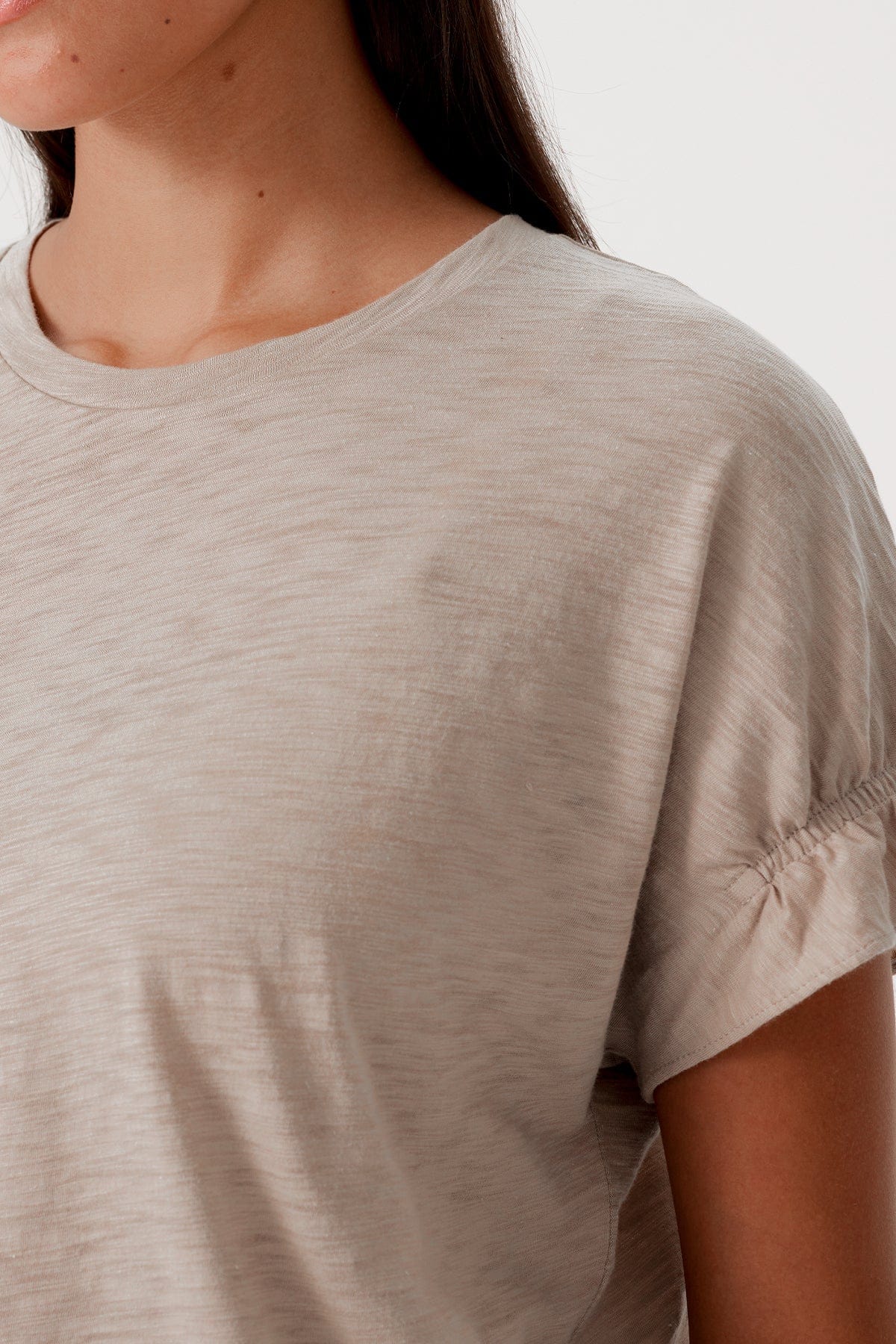 Signature Slub Puff & Ruffle Sleeve Tee - Goldie LeWinter #color_string