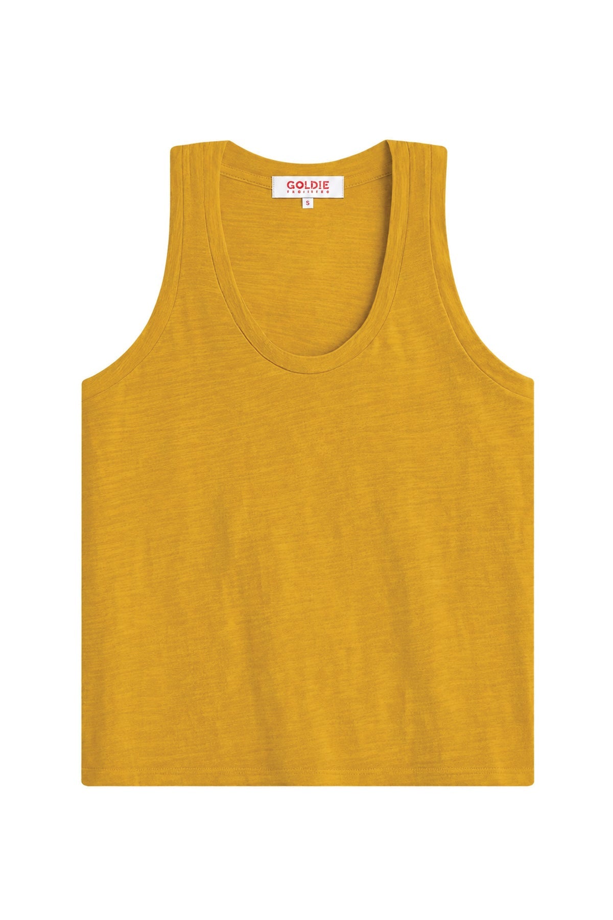 Signature Slub Racerback Tank - Goldie LeWinter #color_ochre - limited edition