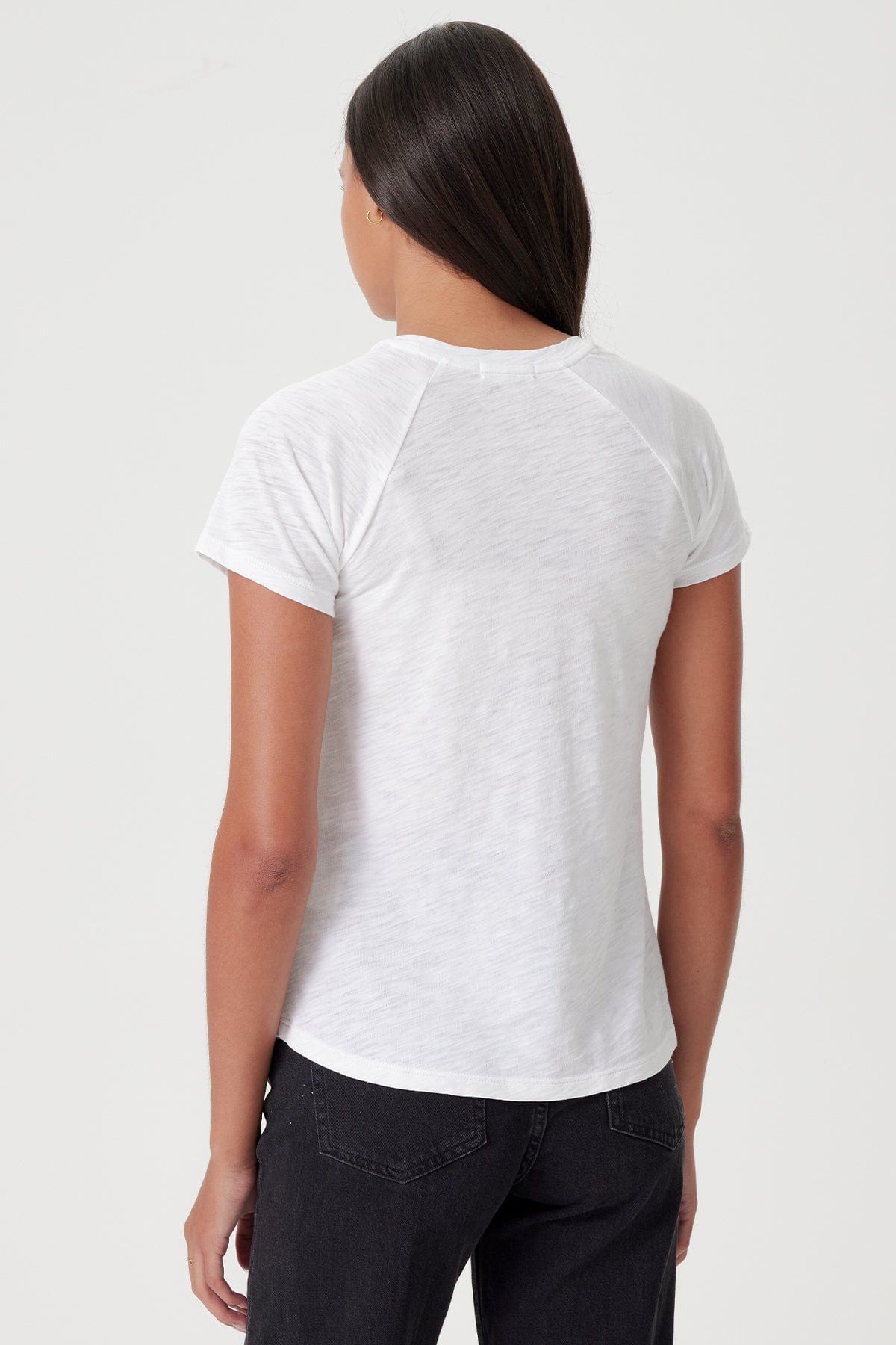 Signature Slub Raglan Tee - Goldie LeWinter #color_white