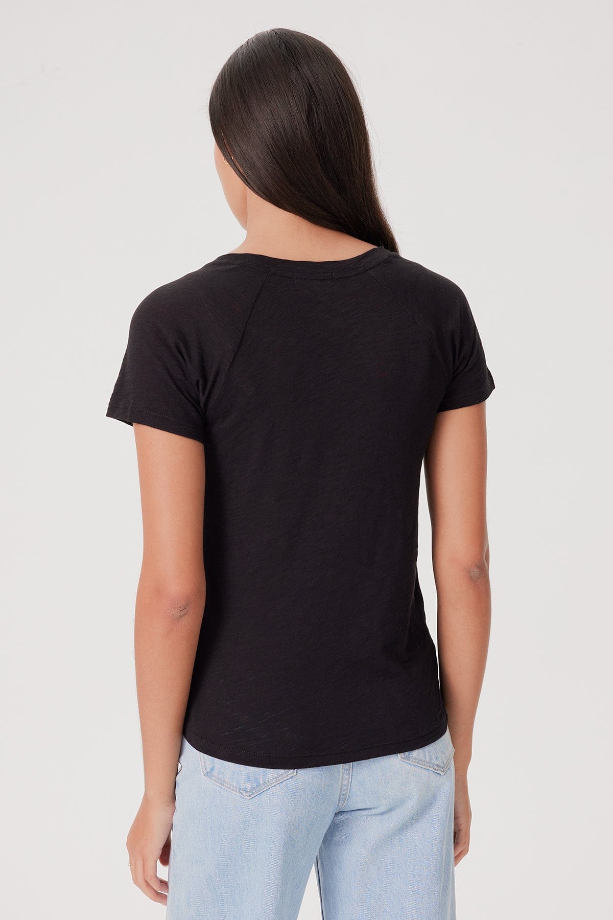 Signature Slub Raglan Tee - Goldie LeWinter #color_black