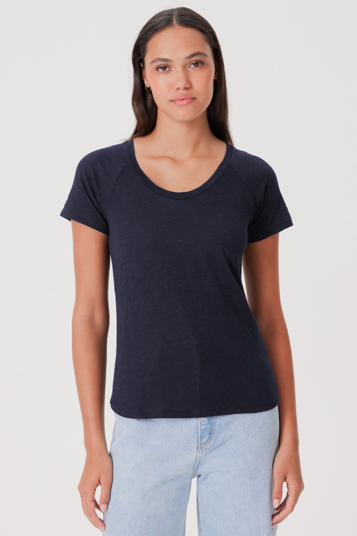 Signature Slub Raglan Tee - Goldie LeWinter #color_navy