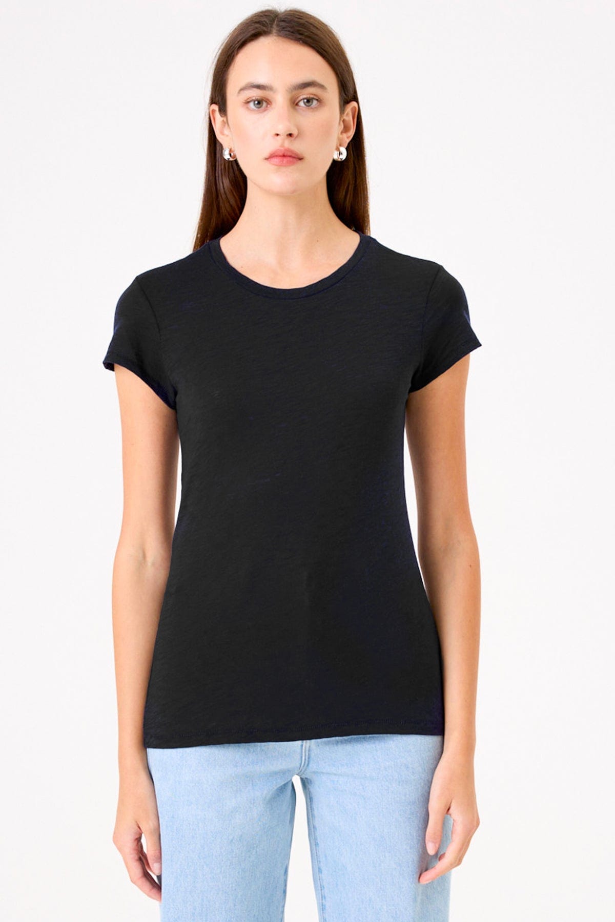 Signature Slub Tee - Goldie LeWinter #color_black