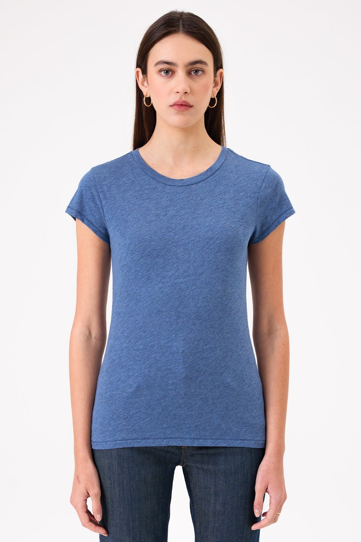 Signature Slub Tee - Goldie LeWinter #color_denim heather - limited edition