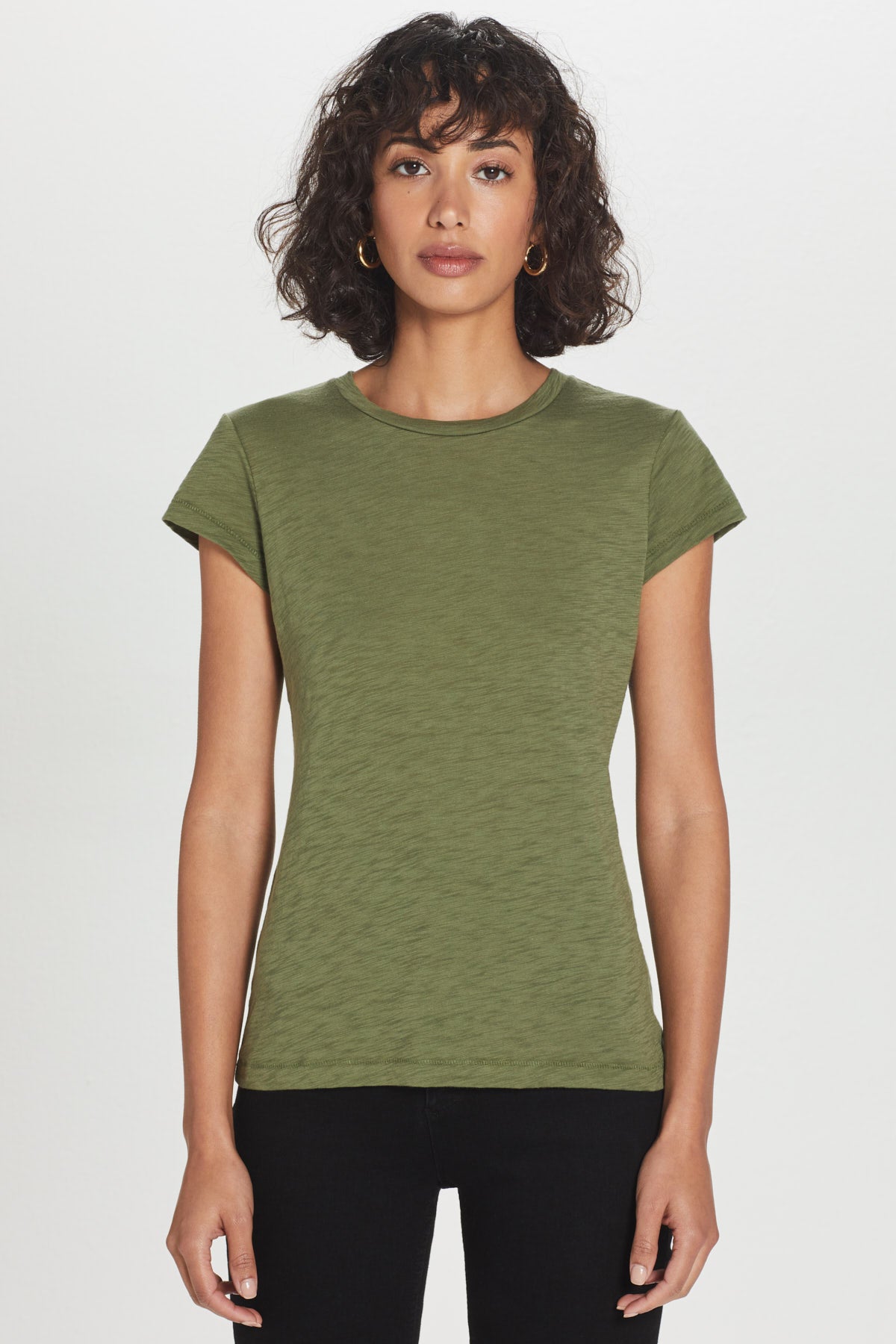 Signature Slub Tee - Goldie LeWinter #color_cypress - limited edition