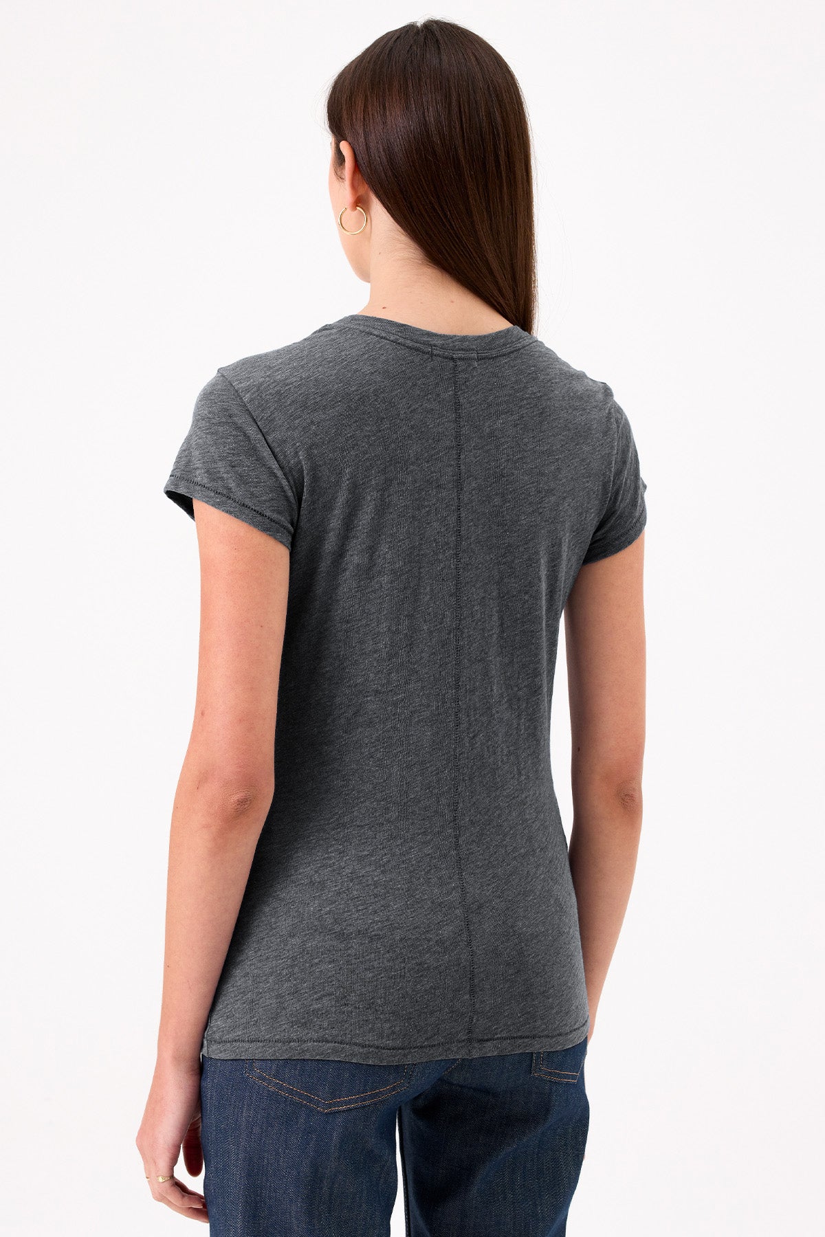 Signature Slub Tee - Goldie LeWinter #color_charcoal heather
