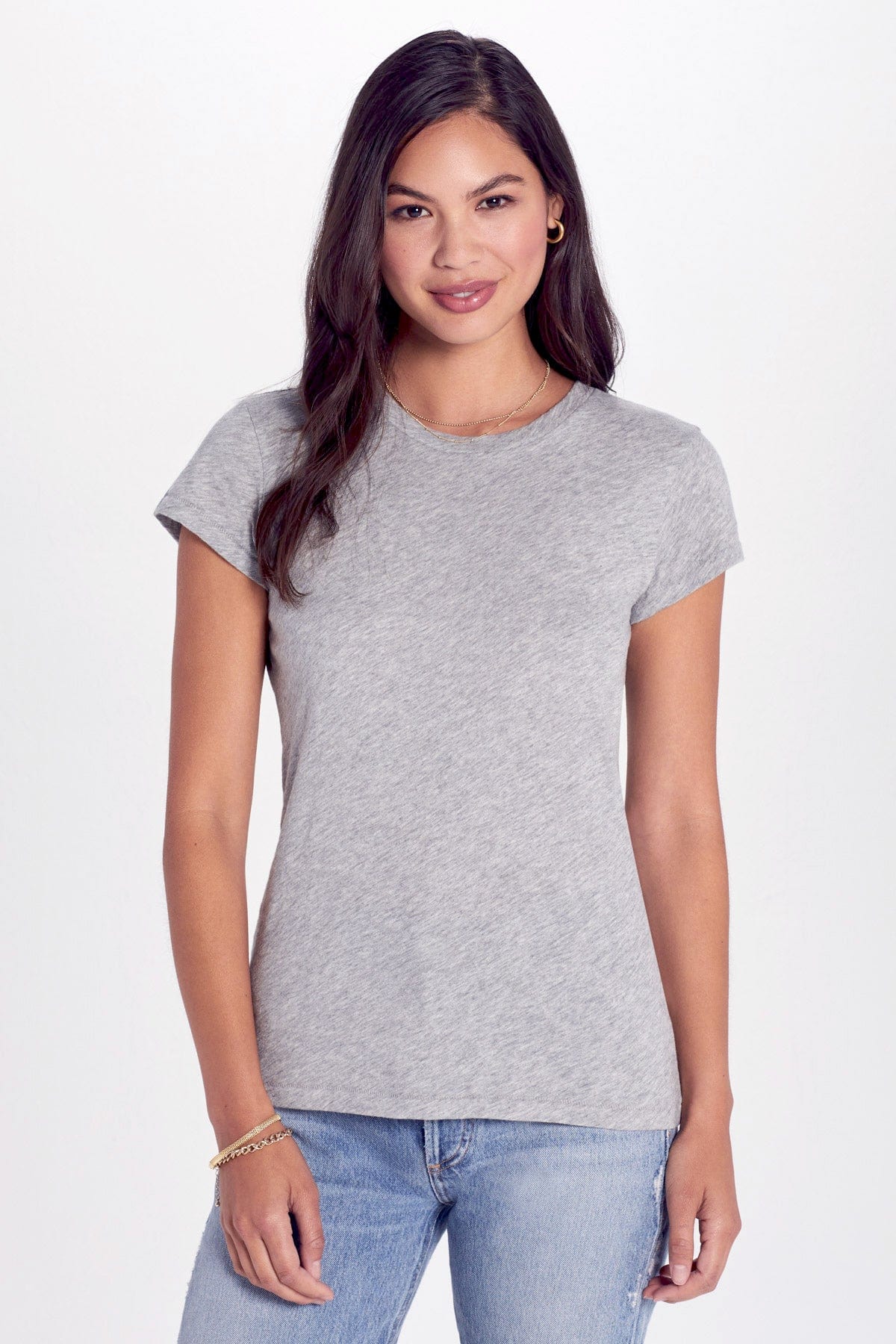 Signature Slub Tee - Goldie LeWinter #color_gray heather