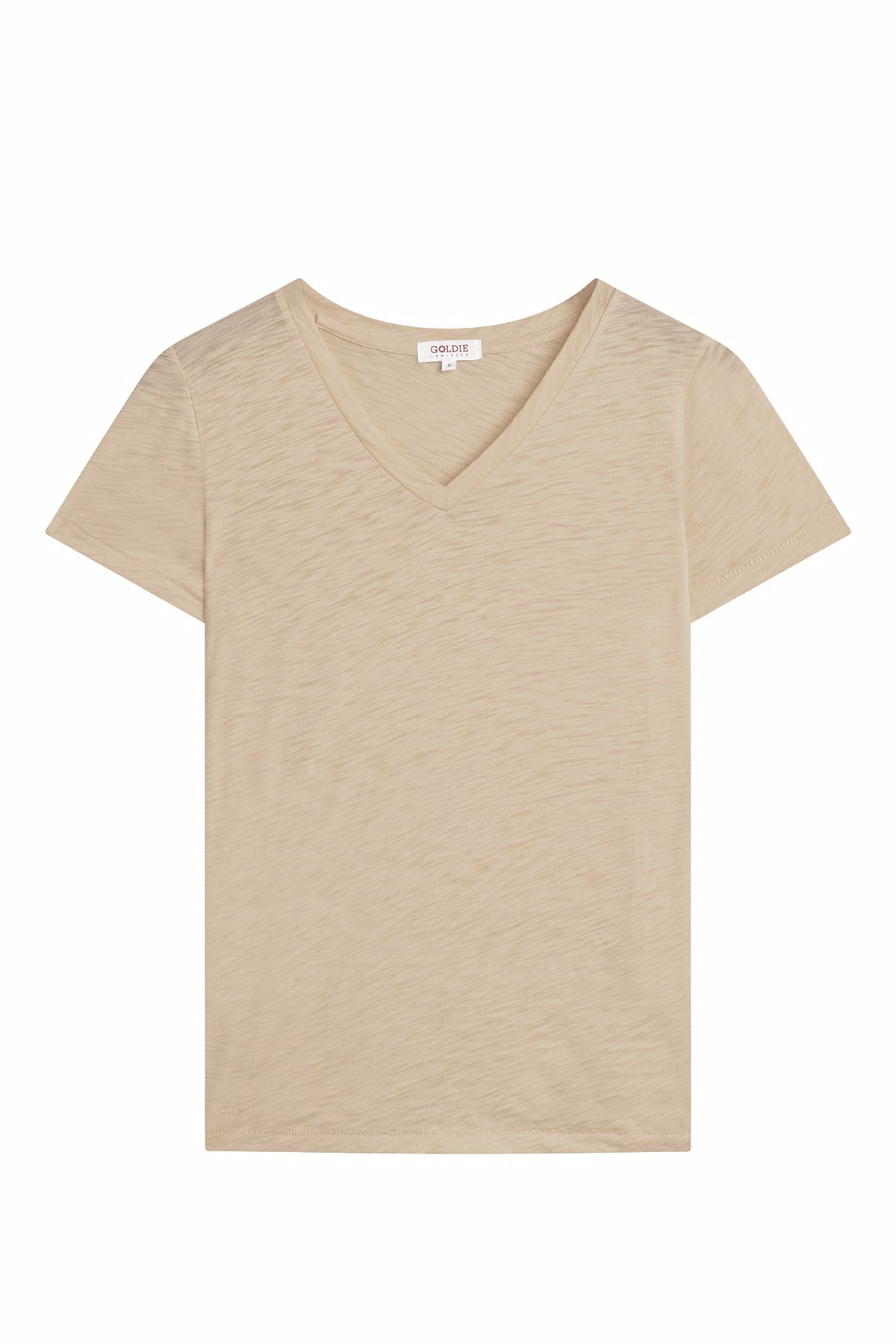 Signature Slub V Neck Boy Tee - Goldie LeWinter #color_string