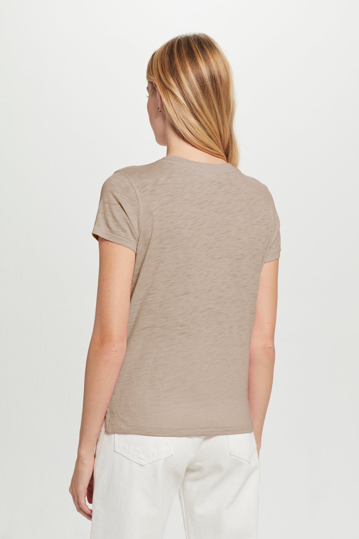 Signature Slub V Neck Boy Tee - Goldie LeWinter #color_string