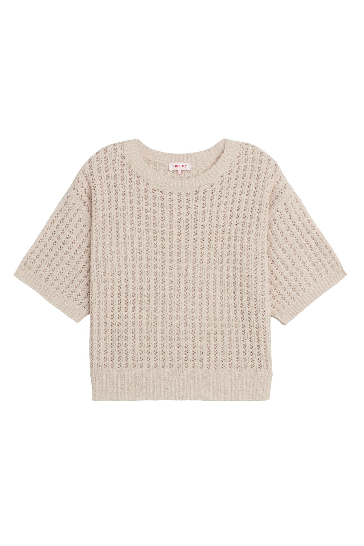 Sophie Bouclé Pullover - Goldie LeWinter #color_white sand