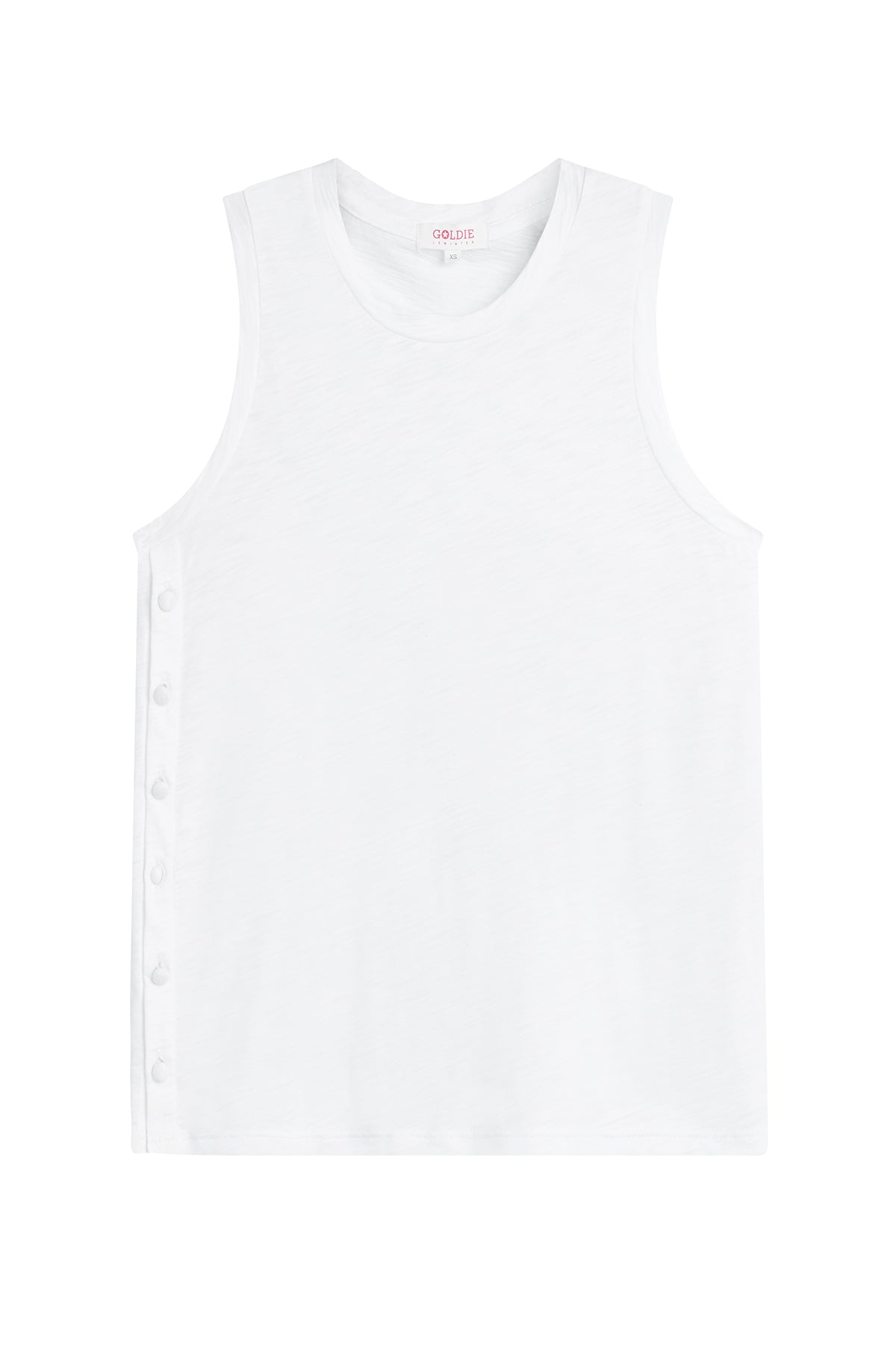 Sophie Button Tank - Goldie LeWinter #color_white