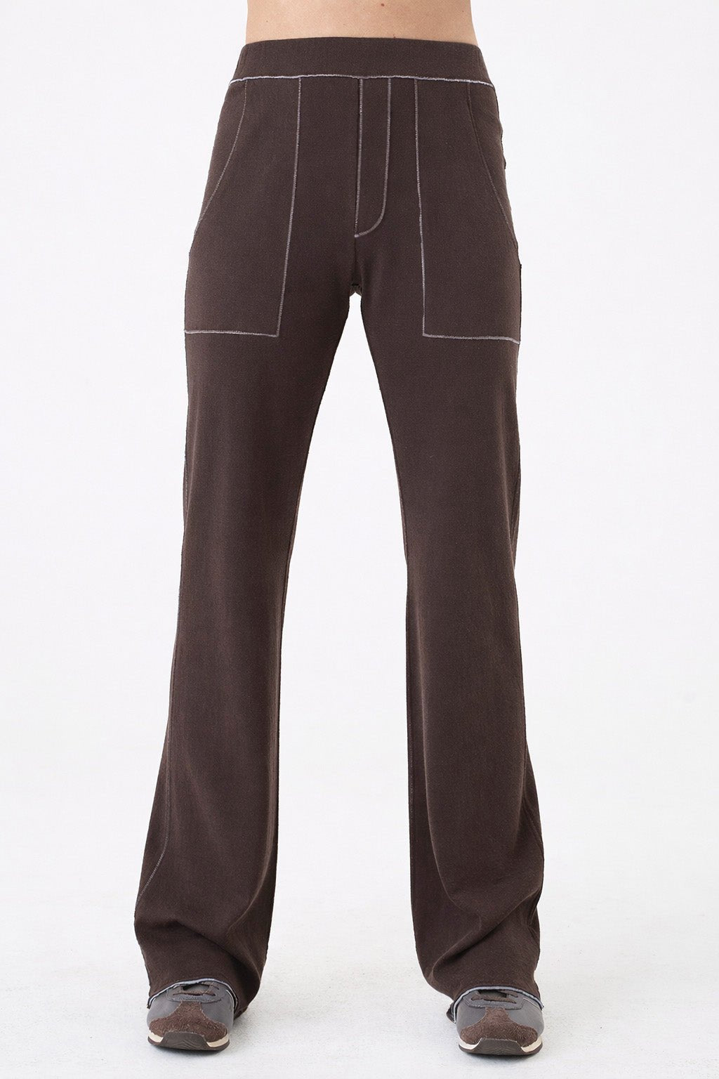 Stella Studio Pant - Goldie LeWinter #color_coffee / gray heather