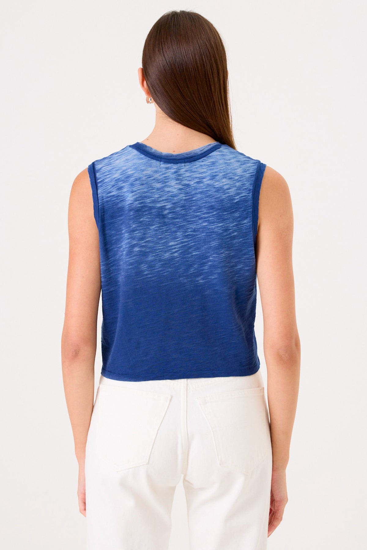 Sunrise Crop Tank - Goldie LeWinter #color_estate blue - limited edition