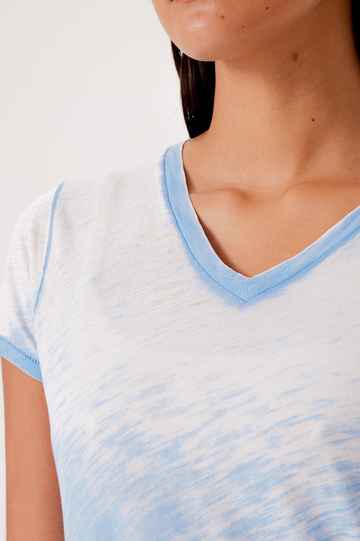 Sunrise V Neck Boy Tee - Goldie LeWinter #color_placid
