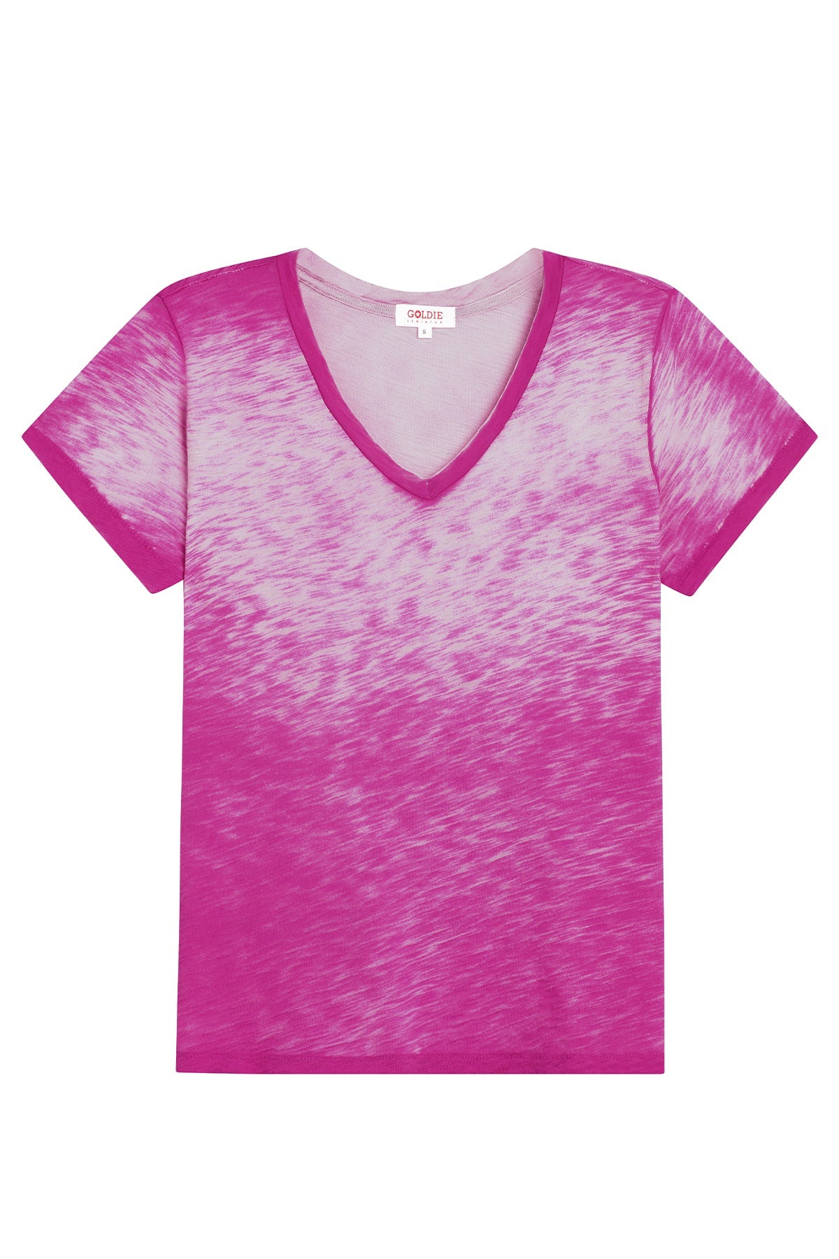 Sunrise V Neck Boy Tee - Goldie LeWinter #color_orchid - limited edition