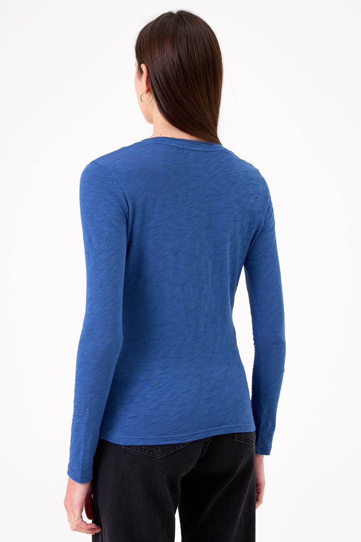 Sylvie Long Sleeve Tee - Goldie LeWinter #color_denim - limited edition