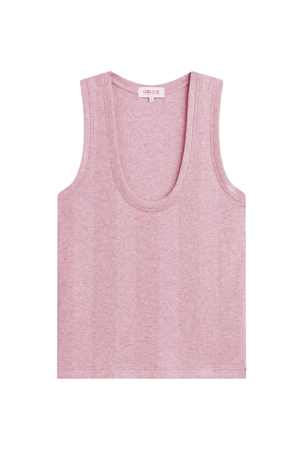 Variegated Rib Crop Tank - Goldie LeWinter #color_rose