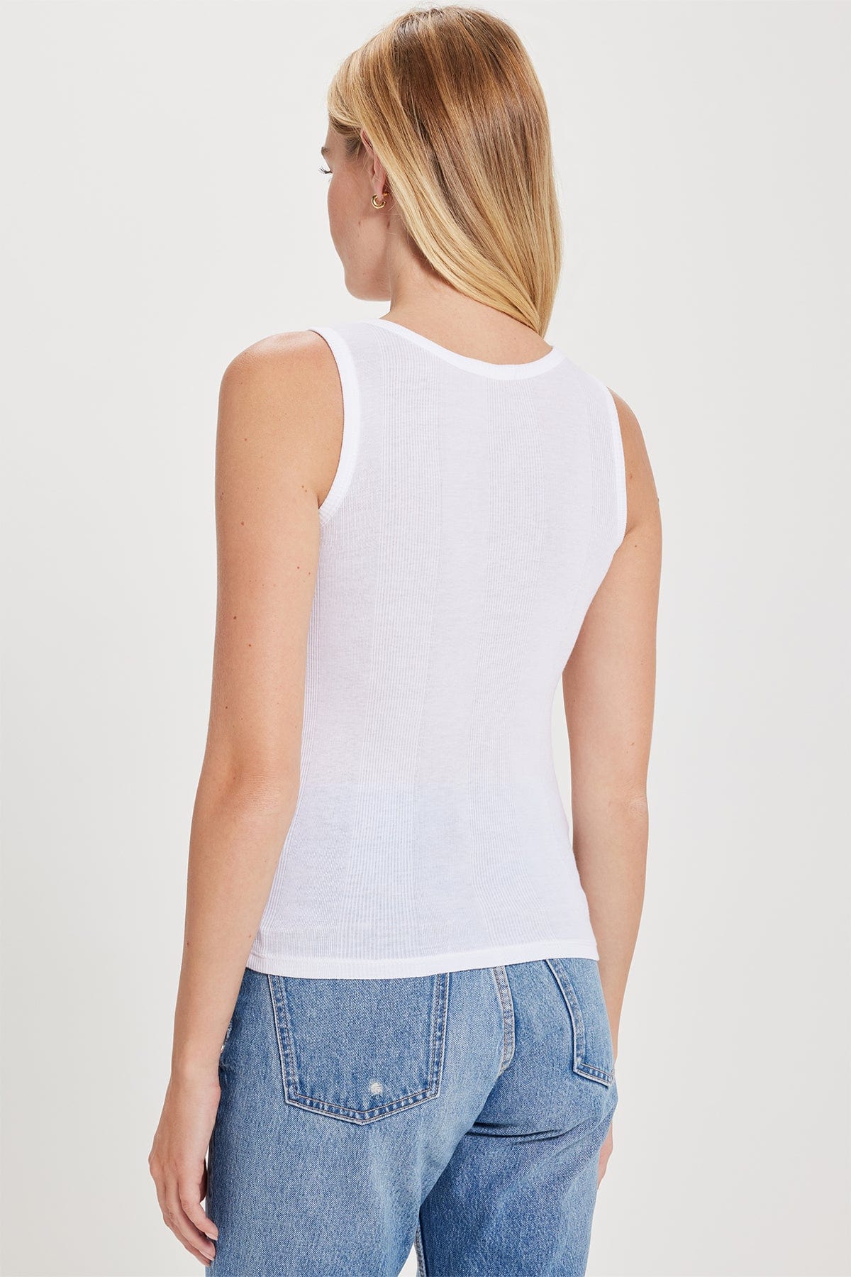 Variegated Rib Tank - Goldie LeWinter #color_white