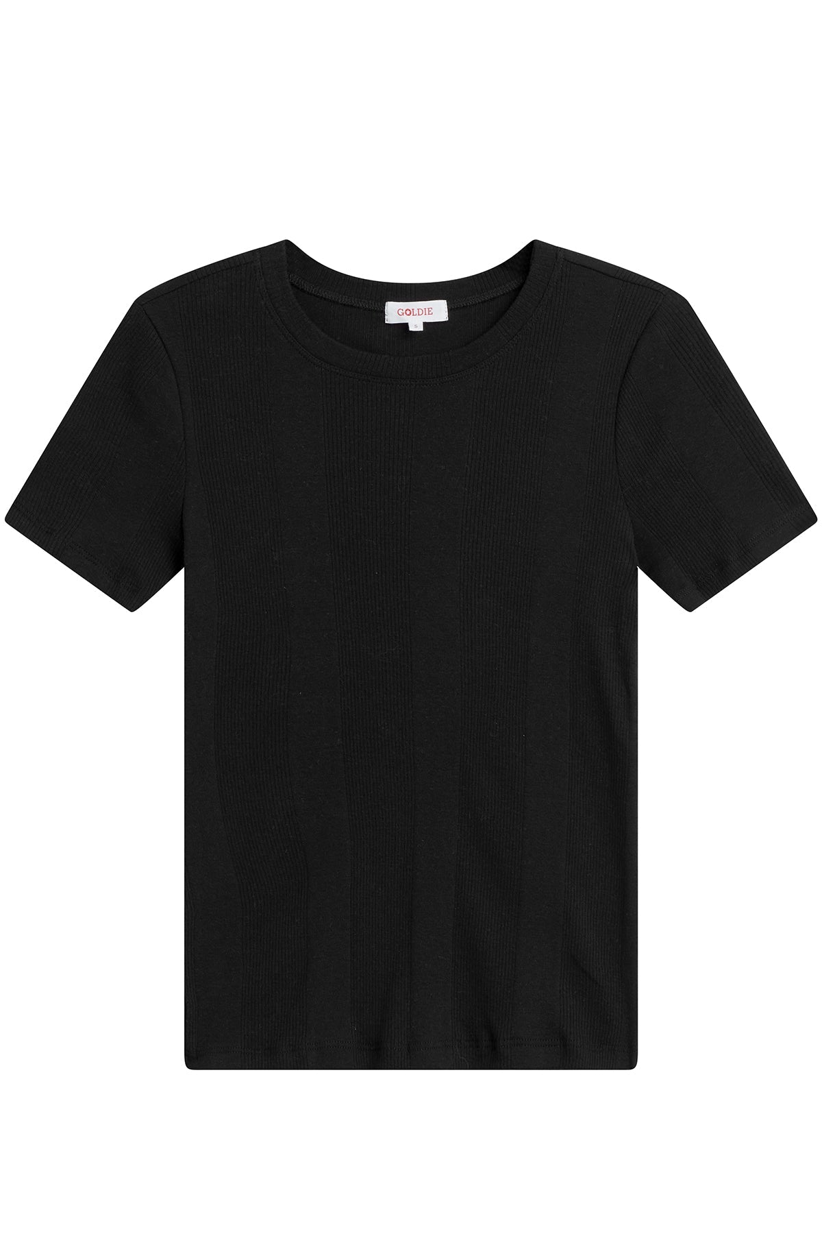 Variegated Rib Tee - Goldie LeWinter #color_black