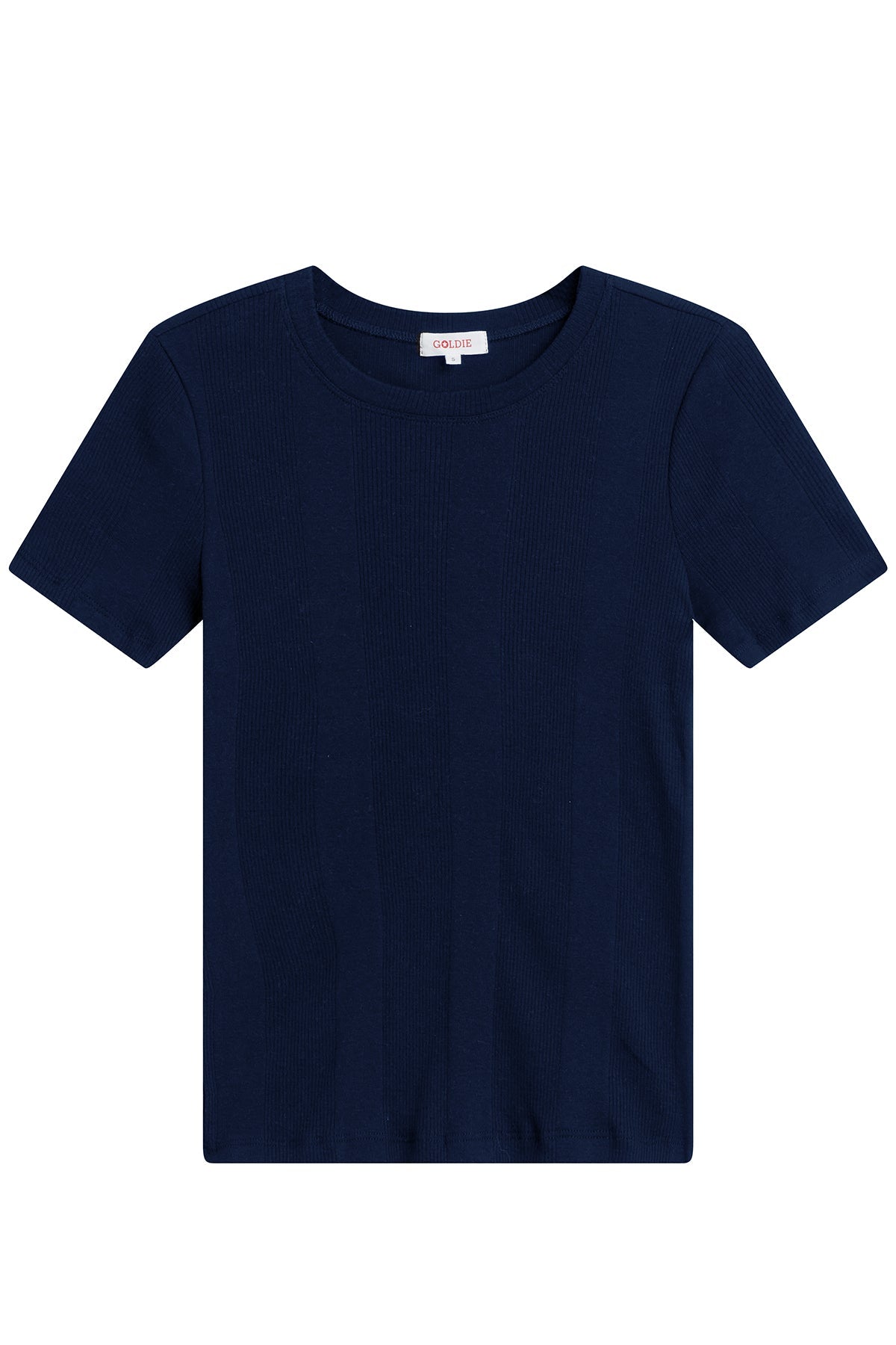 Variegated Rib Tee - Goldie LeWinter #color_navy