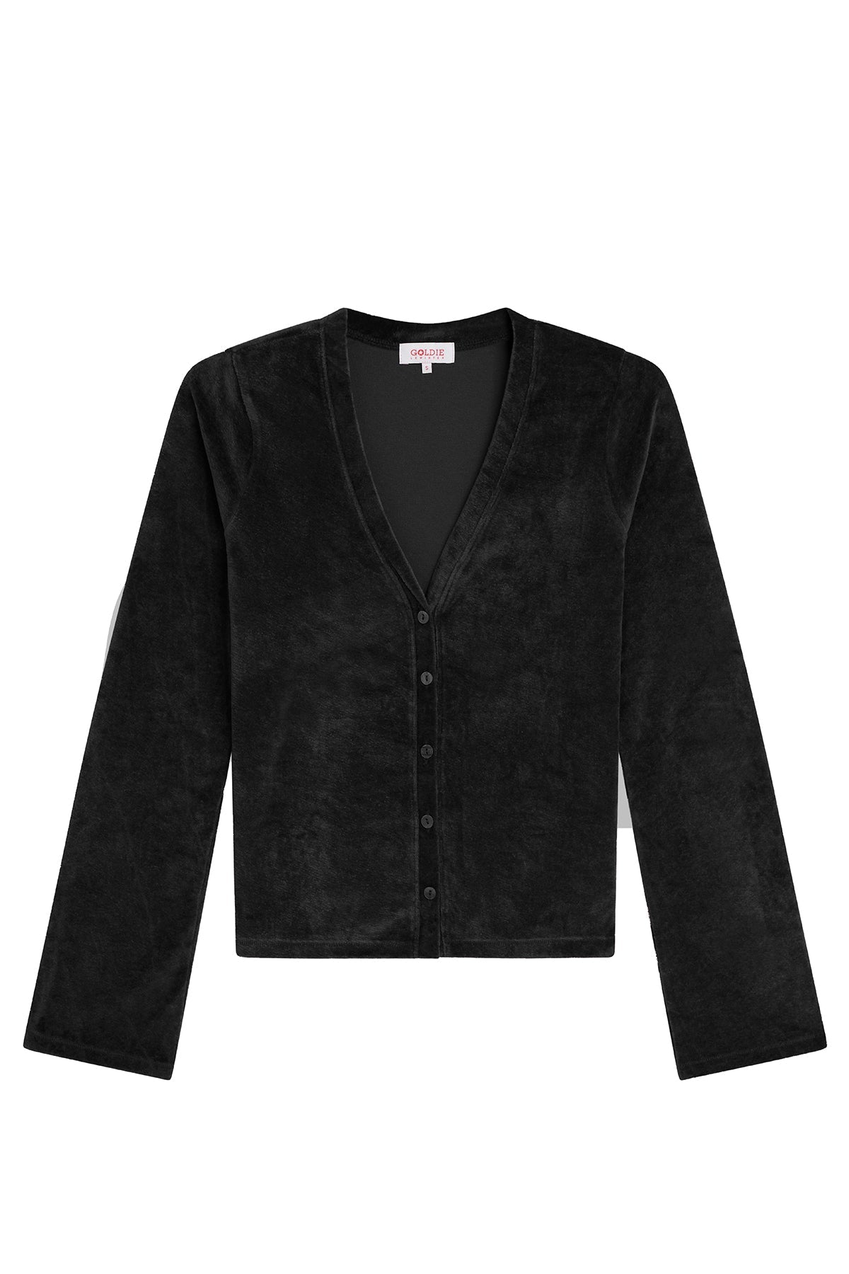Velour Crush Cardigan - Goldie LeWinter #color_black