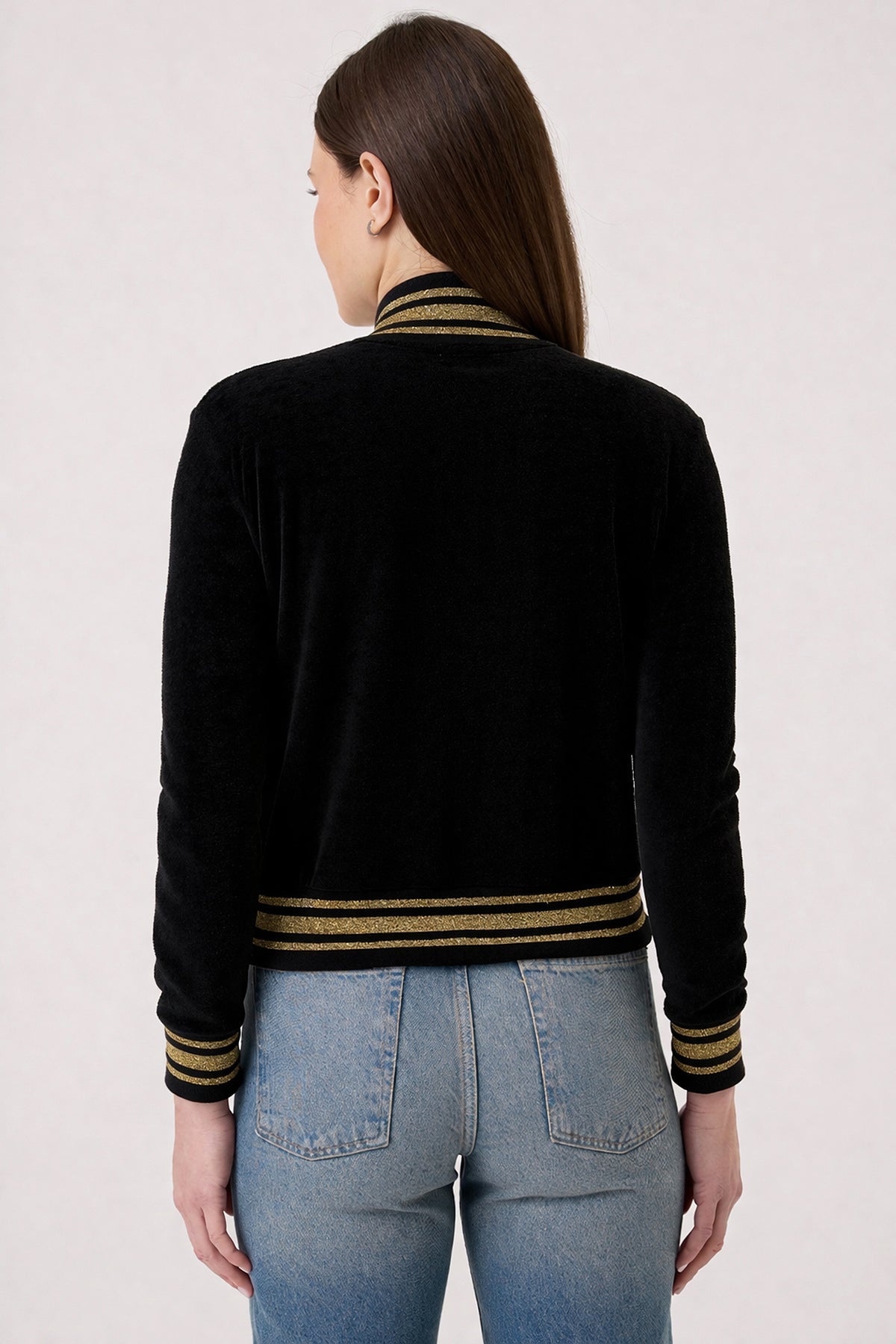 Velour Crush Glam Bomber
