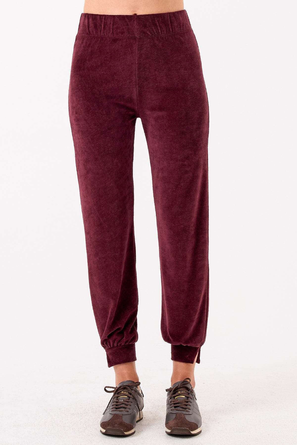 Velour Crush Jogger - Goldie LeWinter #color_bordeaux - limited edition