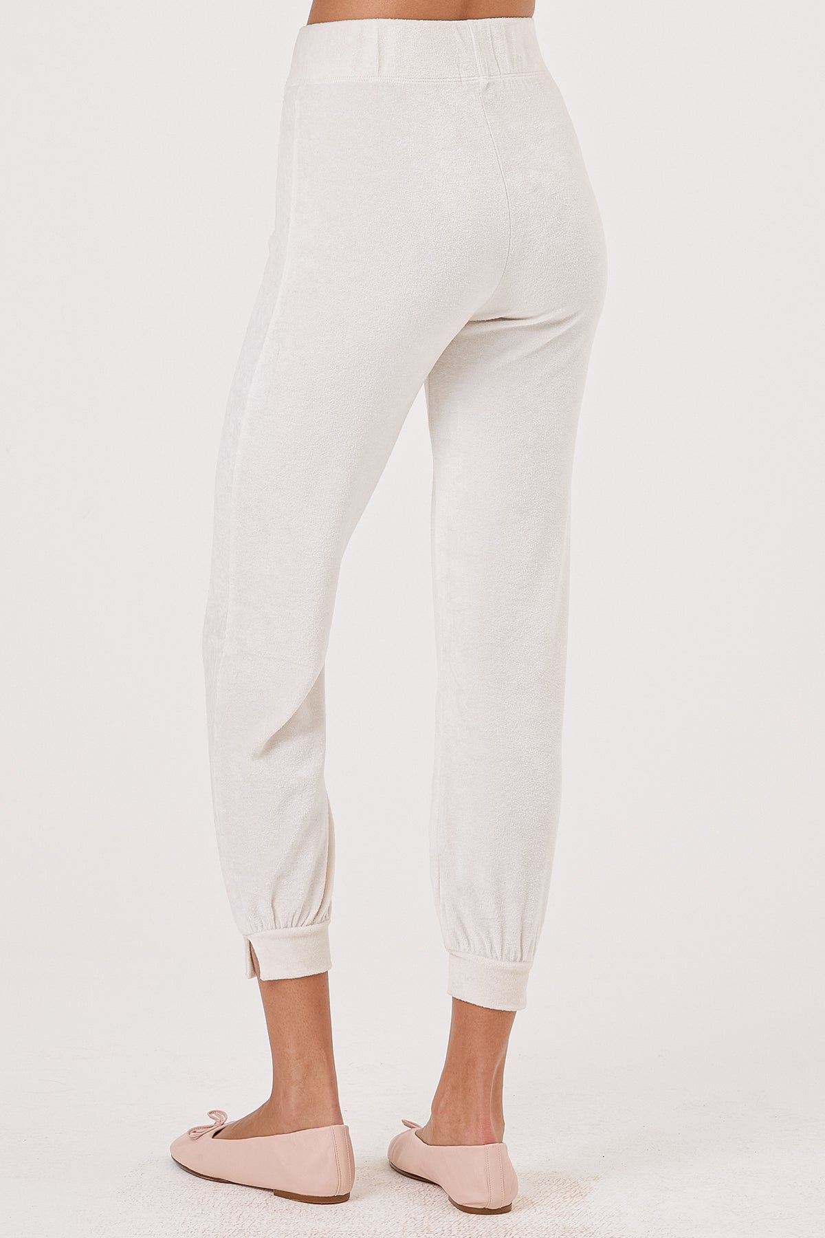 Velour Crush Jogger - Goldie LeWinter #color_white sand