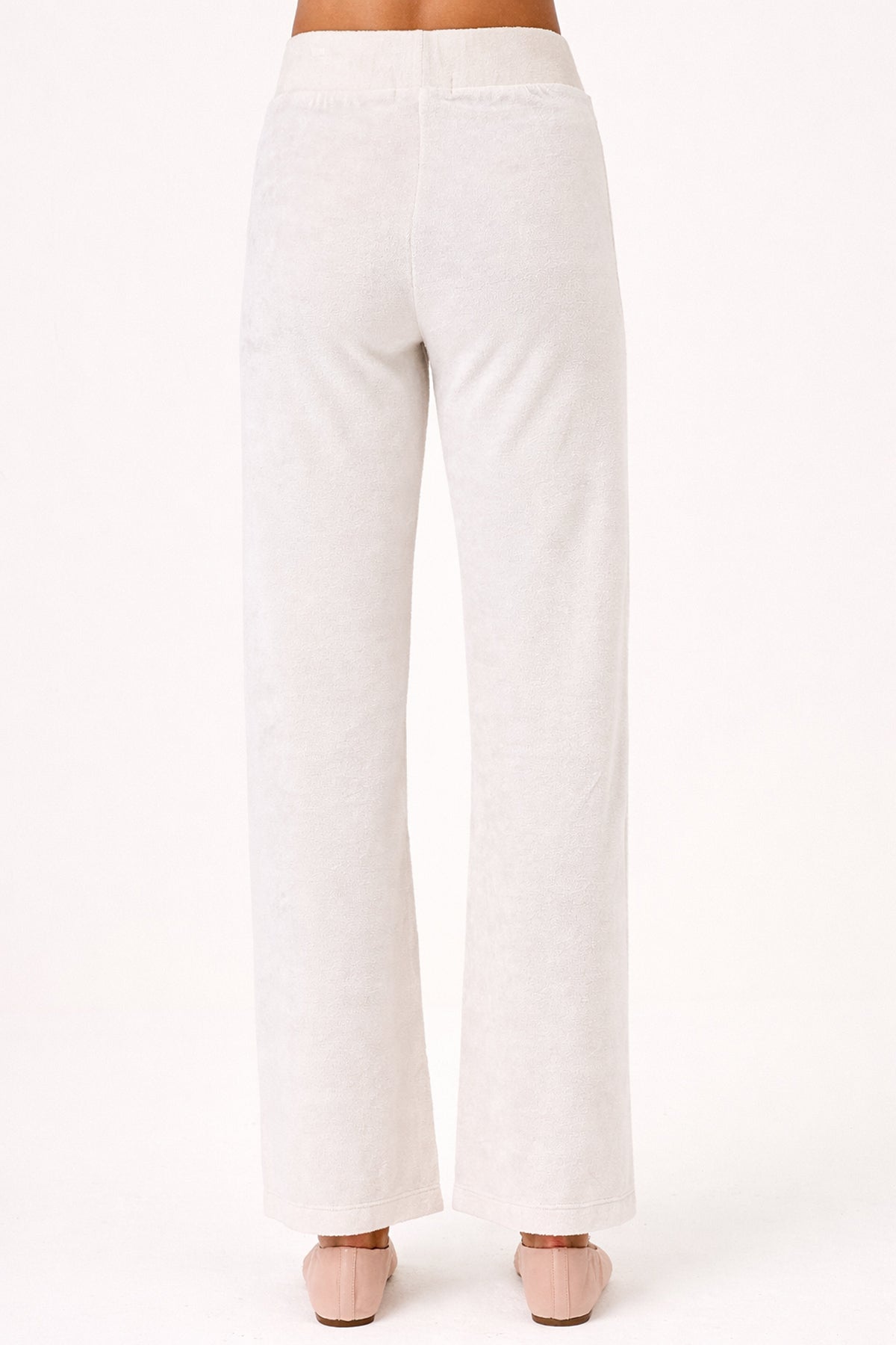 Velour Crush Pant - Goldie LeWinter #color_white sand