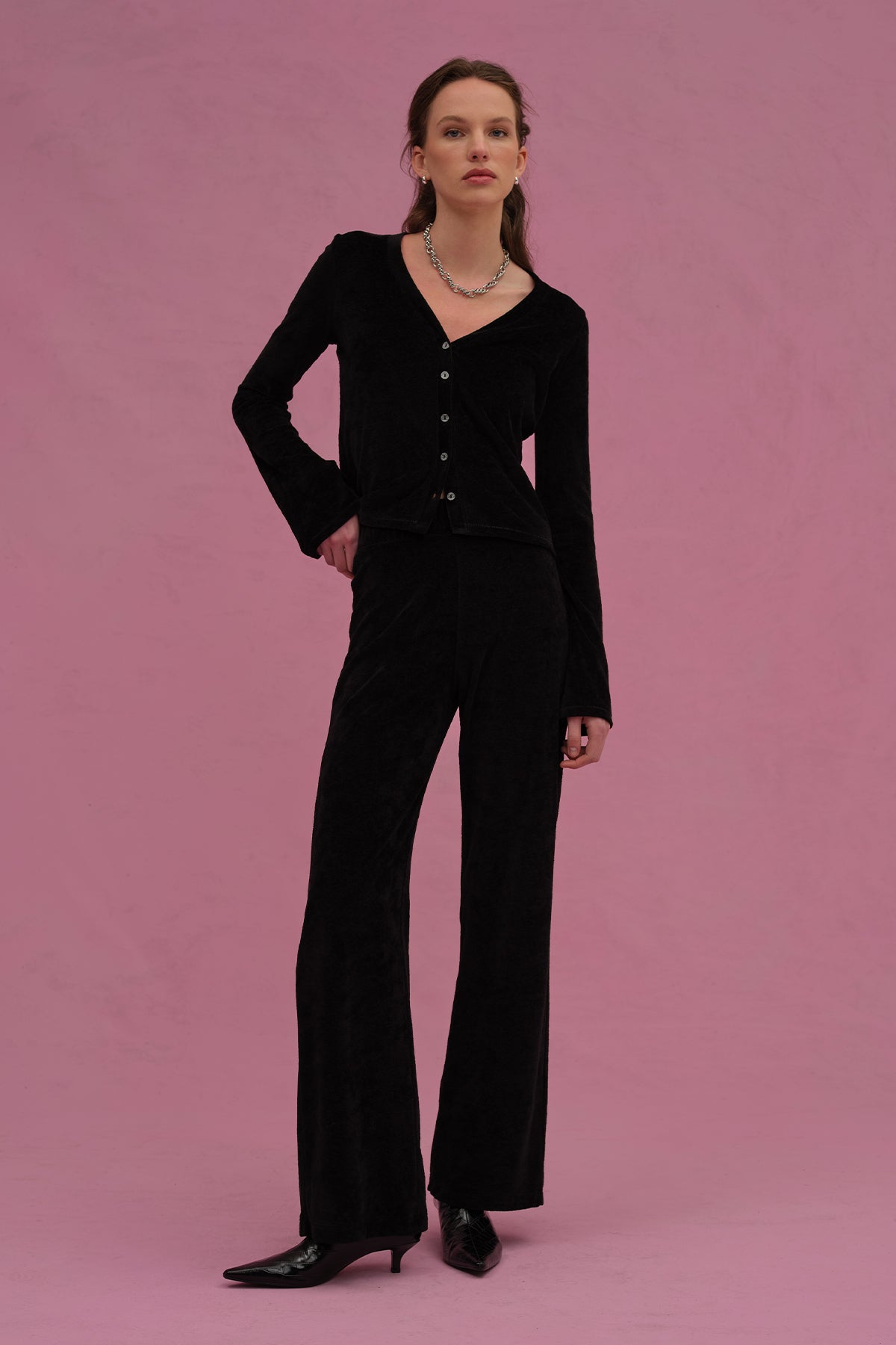 Velour Crush Pant - Goldie LeWinter #color_black