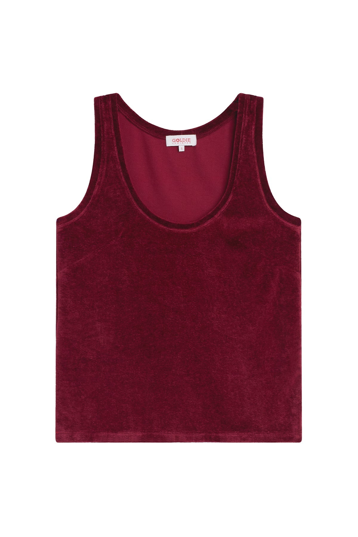 Velour Crush Tank - Goldie LeWinter #color_bordeaux - limited edition
