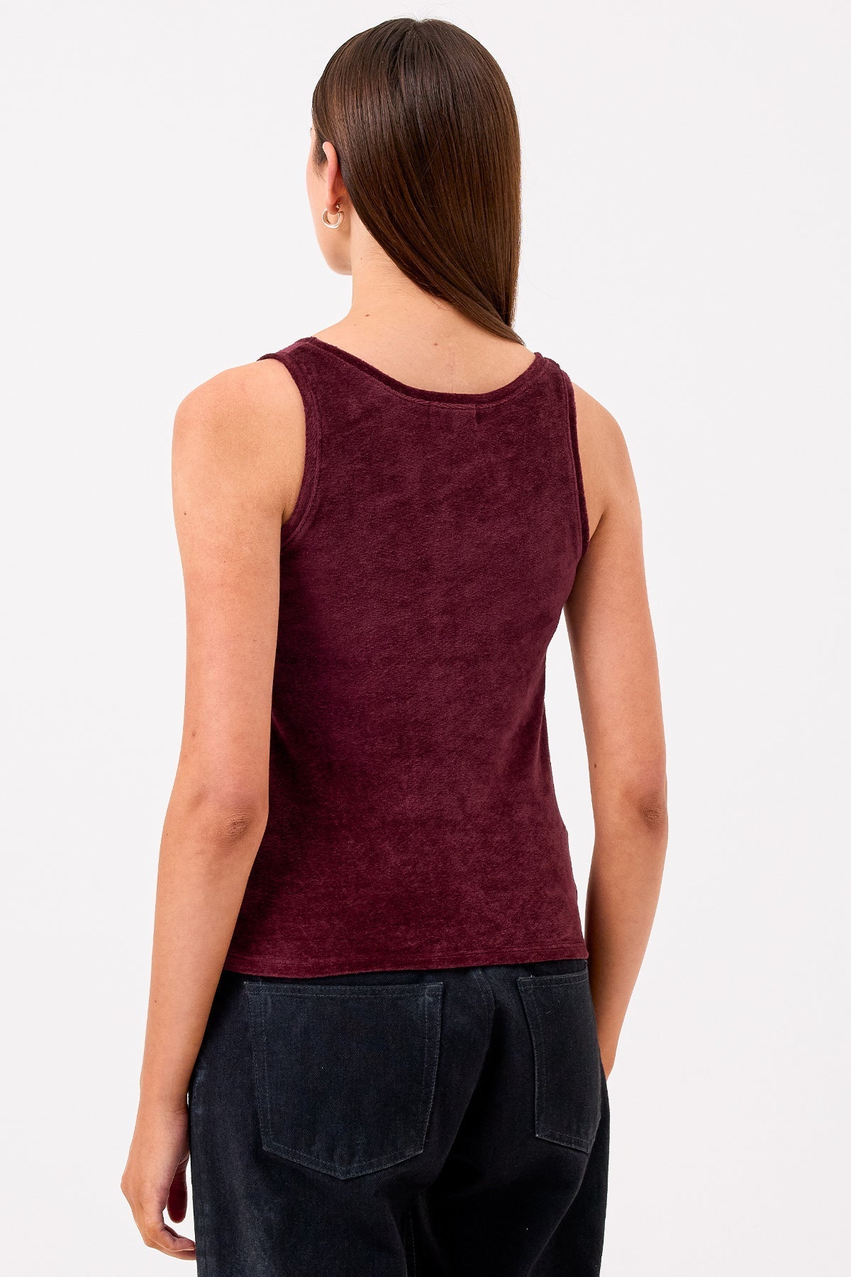 Velour Crush Tank - Goldie LeWinter #color_bordeaux - limited edition